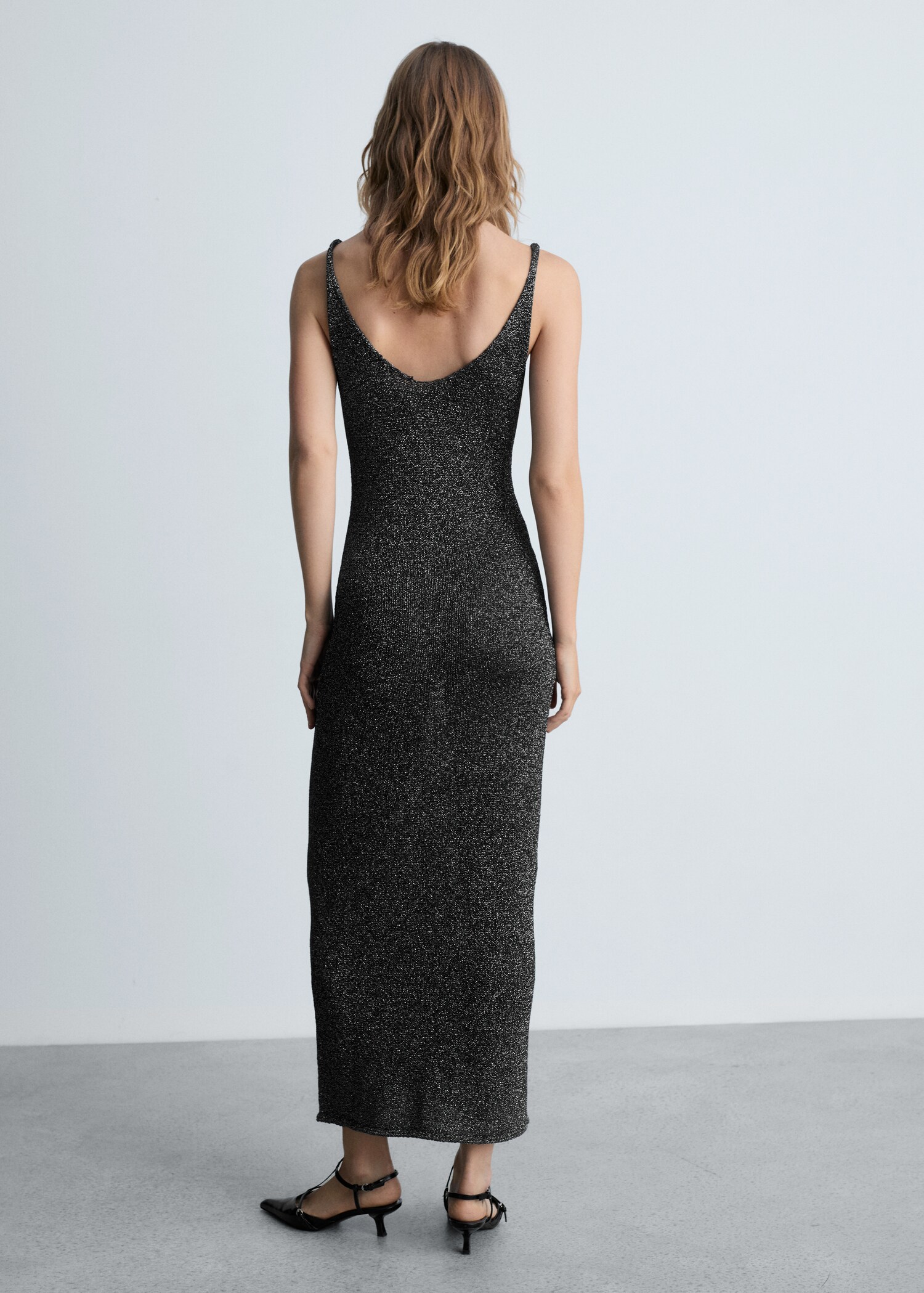 Lurex knitted dress - Reverse of the article