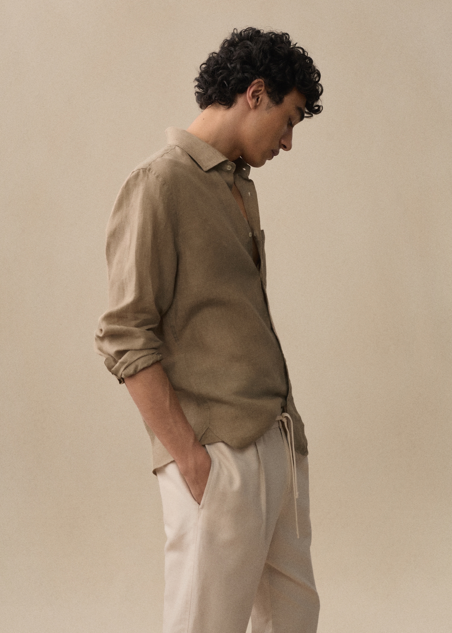 Chemise classic-fit 100 % lin - Détail de l'article 3