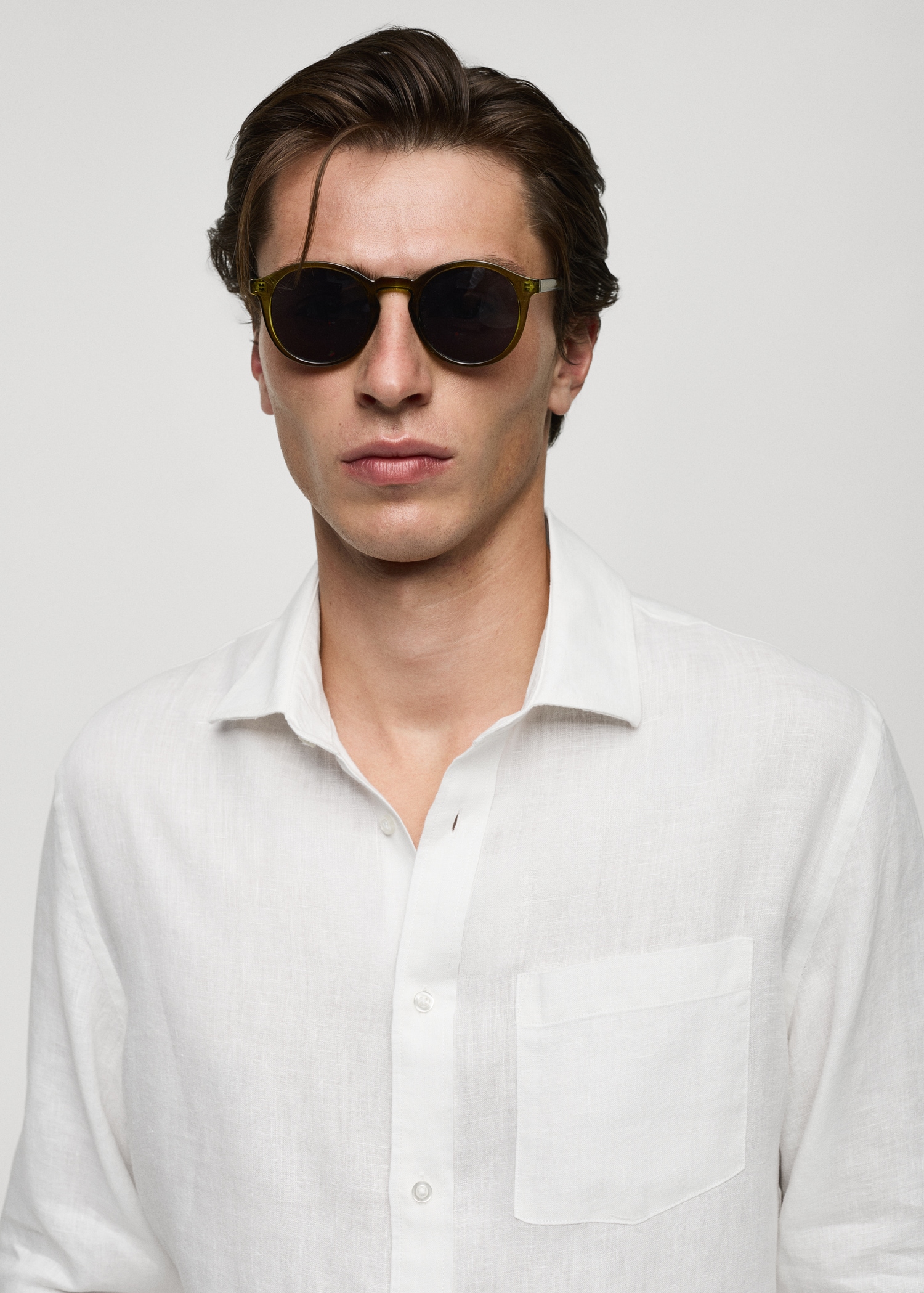 Camisa classic fit 100% lino - Detalle del artículo 1