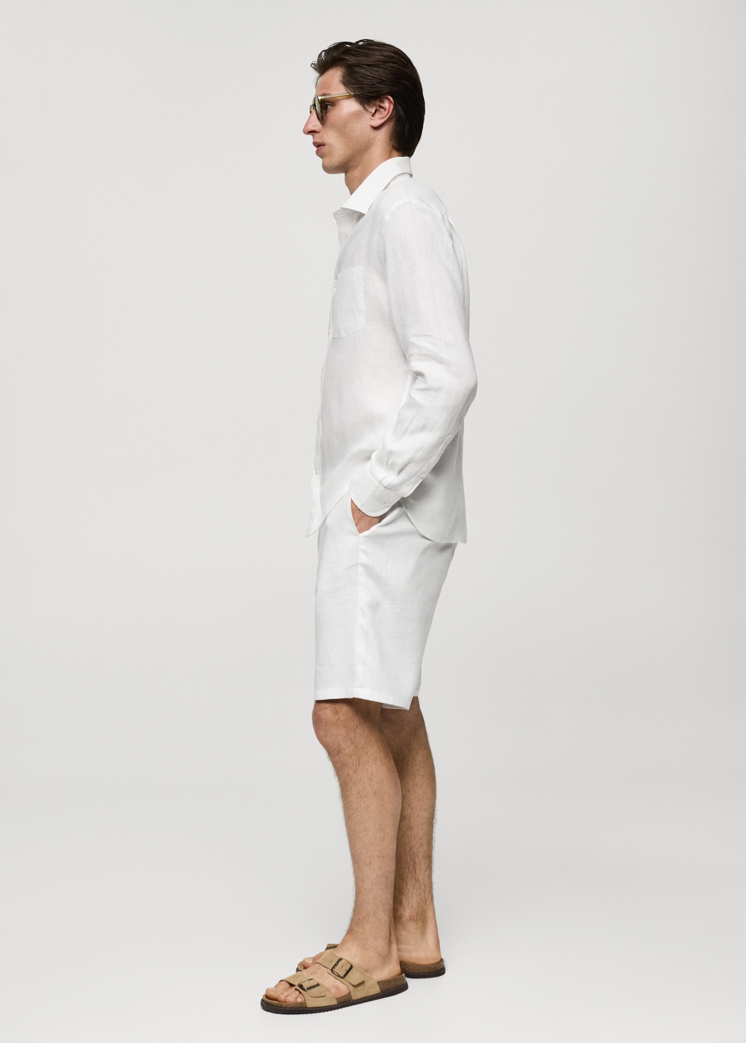 Camisa classic fit 100% lino - Detalle del artículo 2