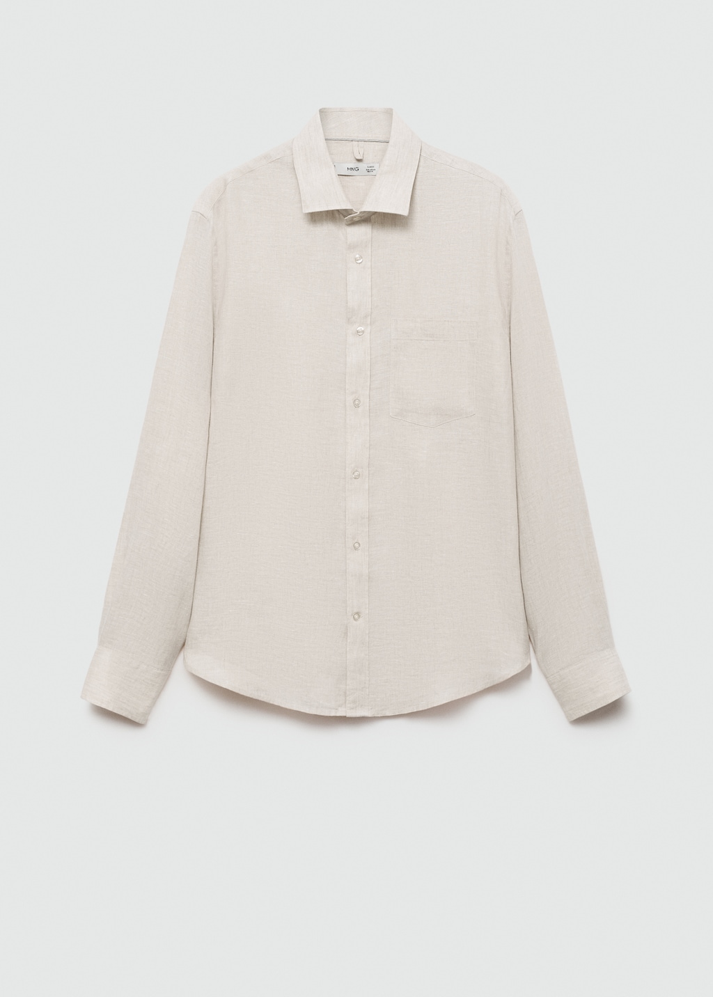 Classic fit 100% linen shirt - Men | MANGO Georgia