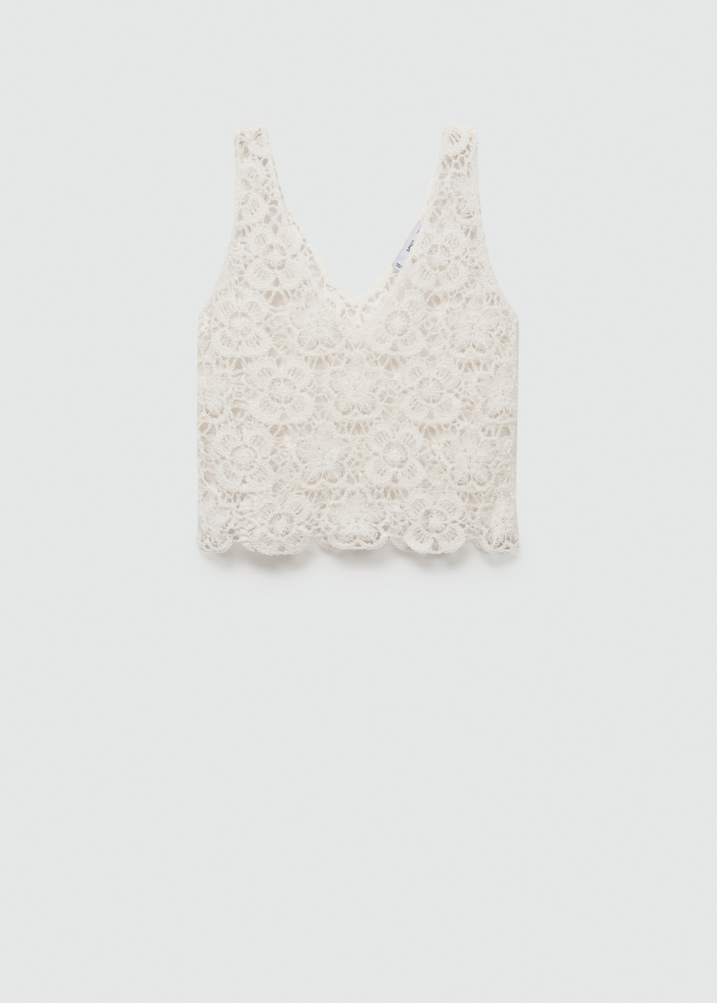 Mango Crochet top with flowers thumbnail