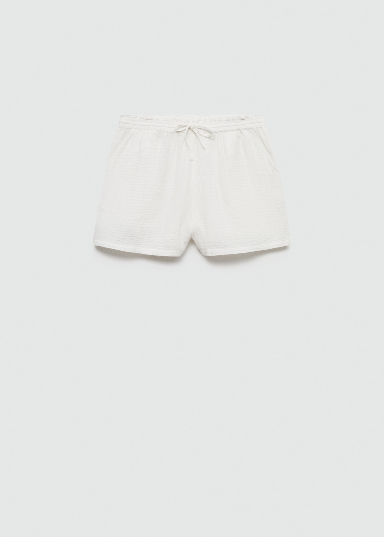 Cotton shorts with elastic waist - Article without model