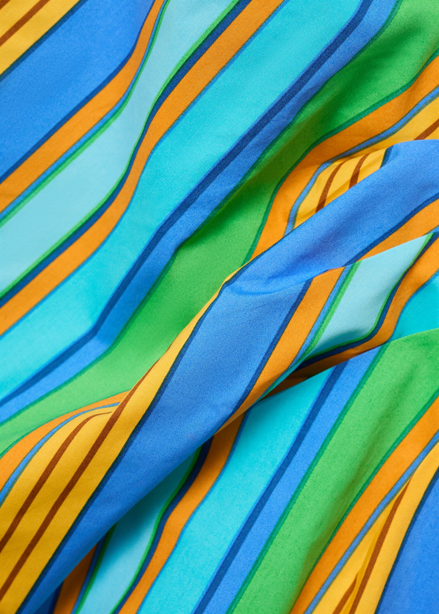Robe à emmanchures américaines en imprimé rayures - Détail de l'article 8