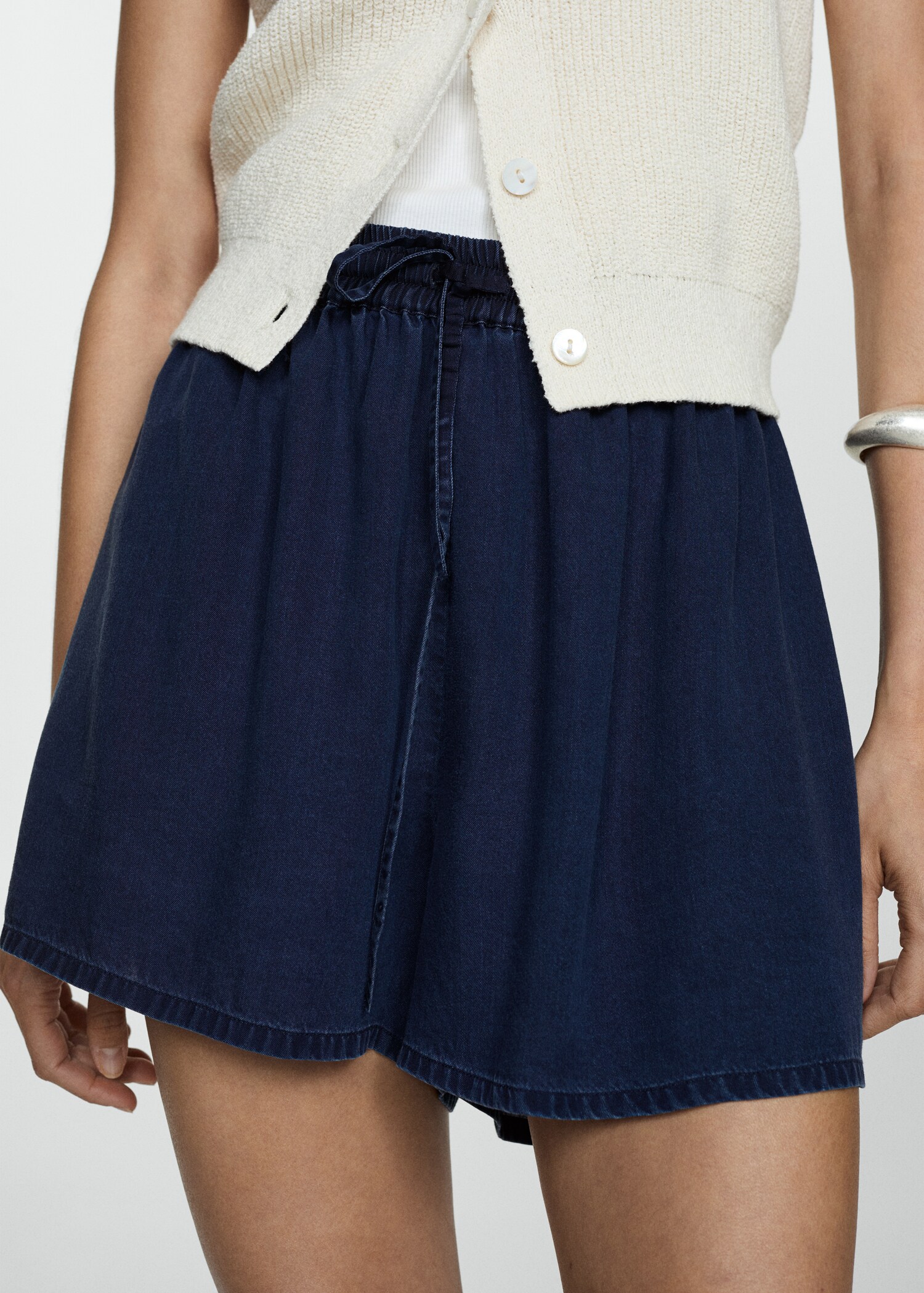 Short Lyocell taille élastique - Plan moyen