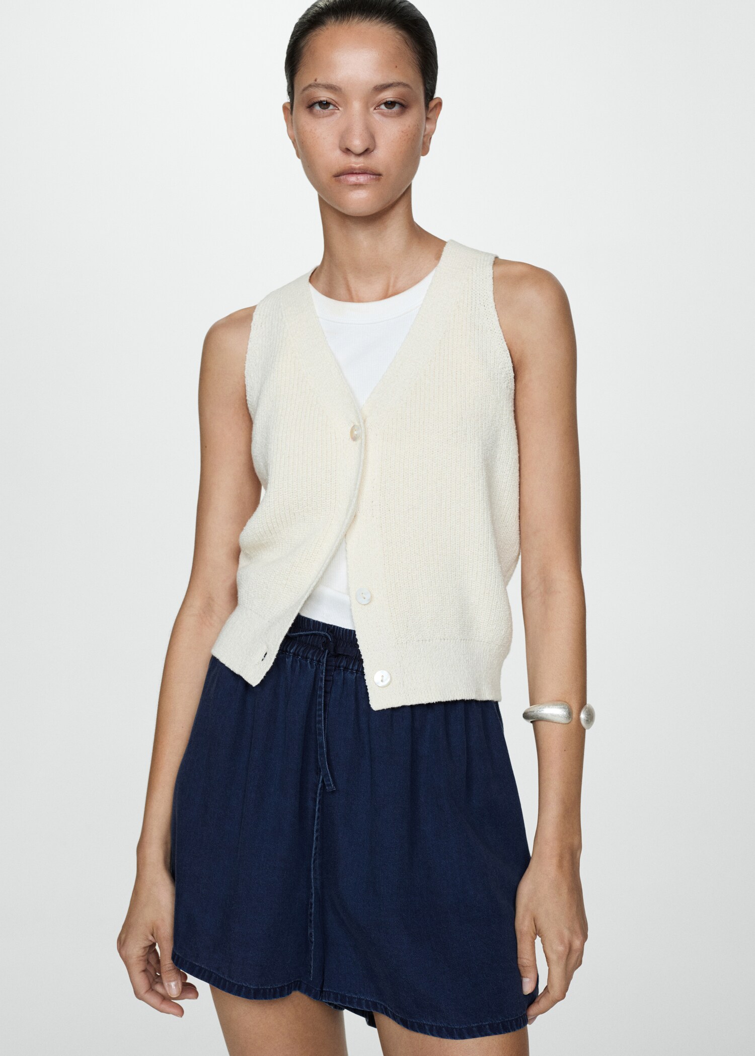 Short Lyocell taille élastique - Détail de l'article 1