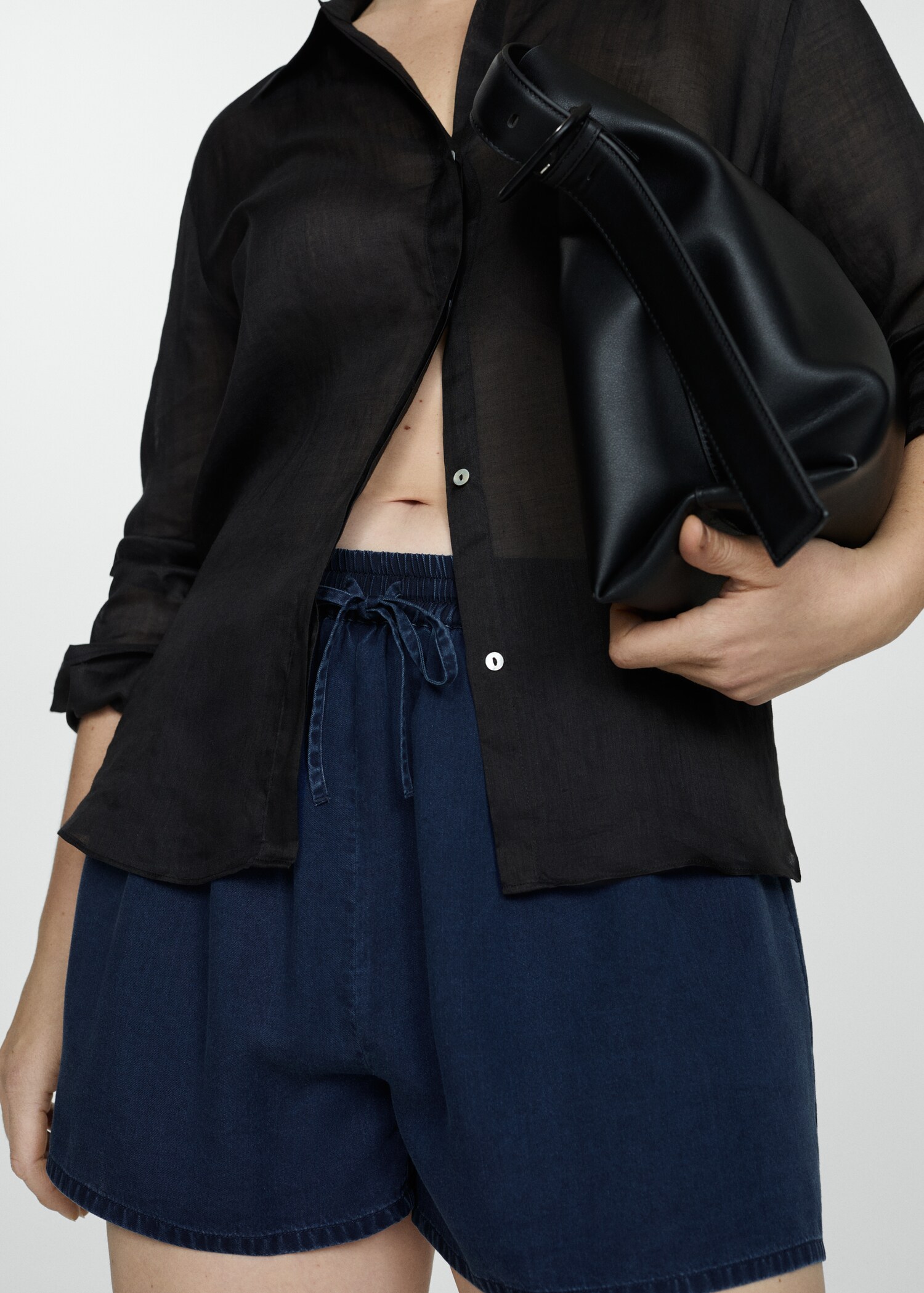 Short Lyocell taille élastique - Détail de l'article 5
