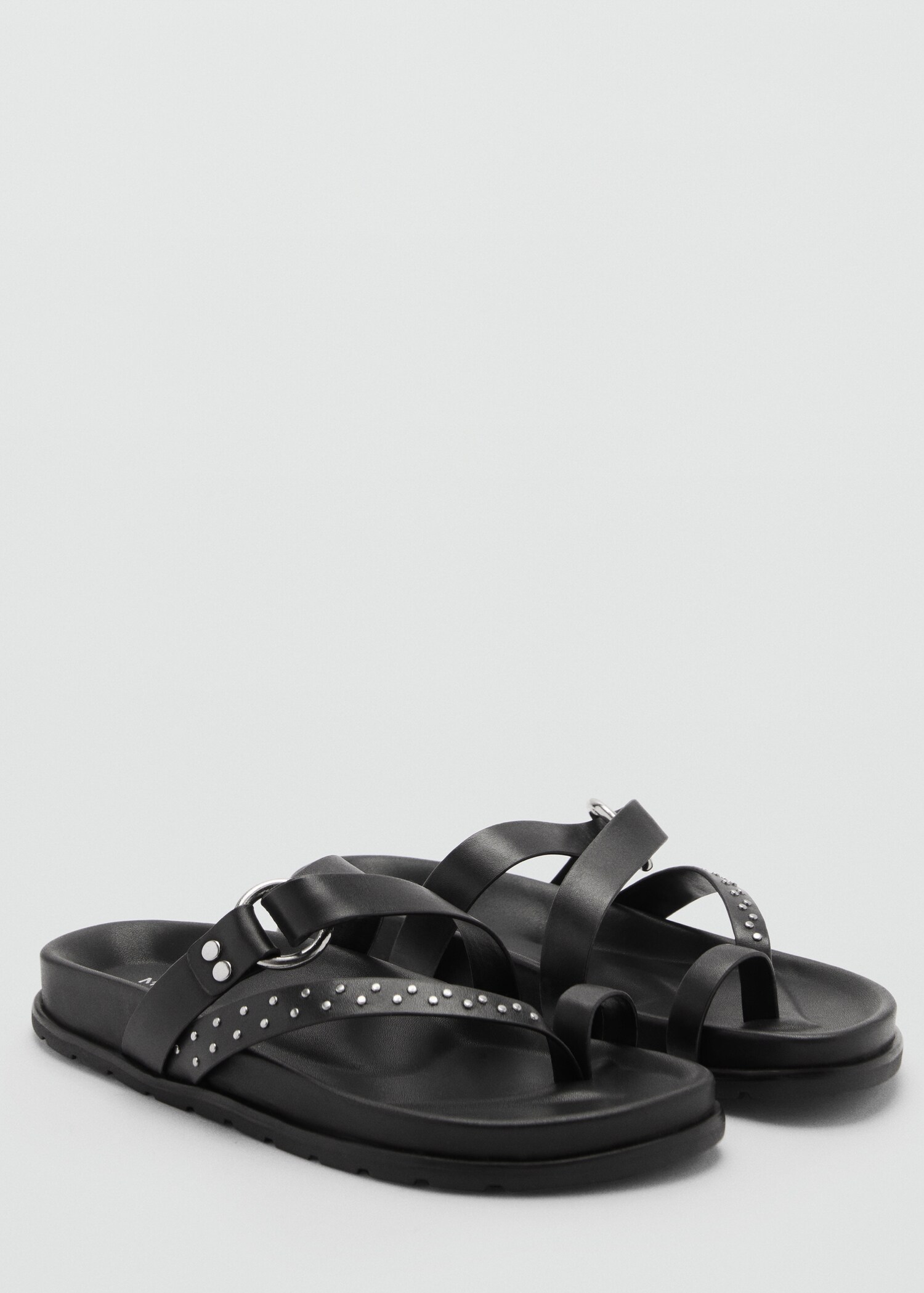 Leather straps sandals - Woman | MANGO USA