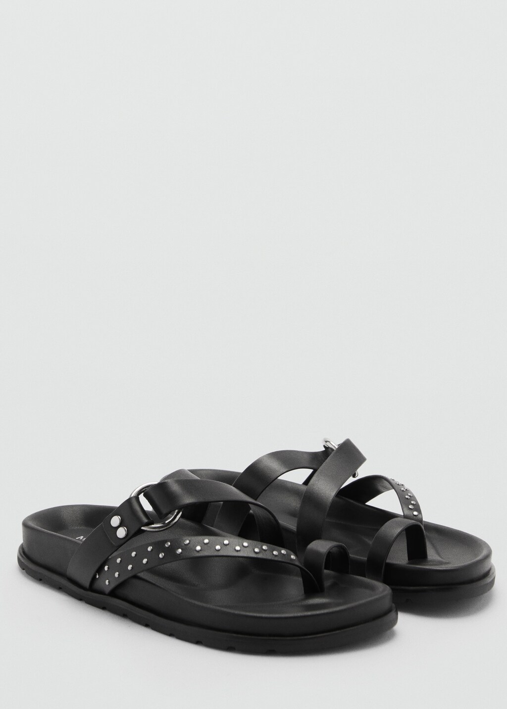 Sandali pelle fasce - Donna | MANGO Italia
