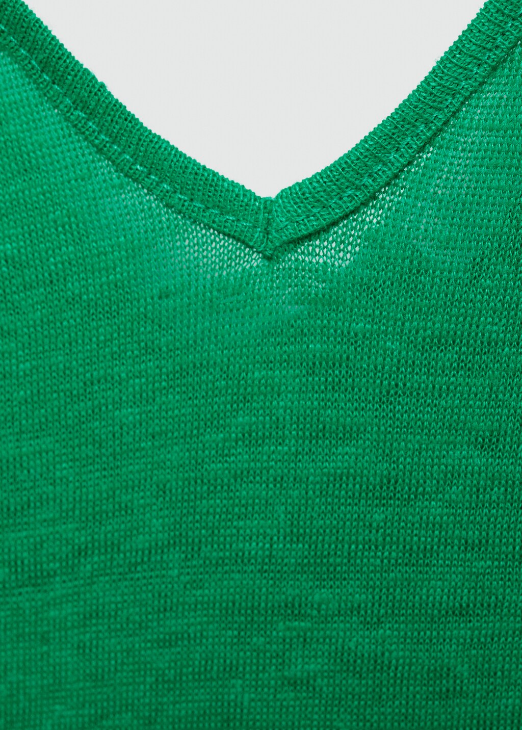Mango Linen top with knotted straps thumbnail