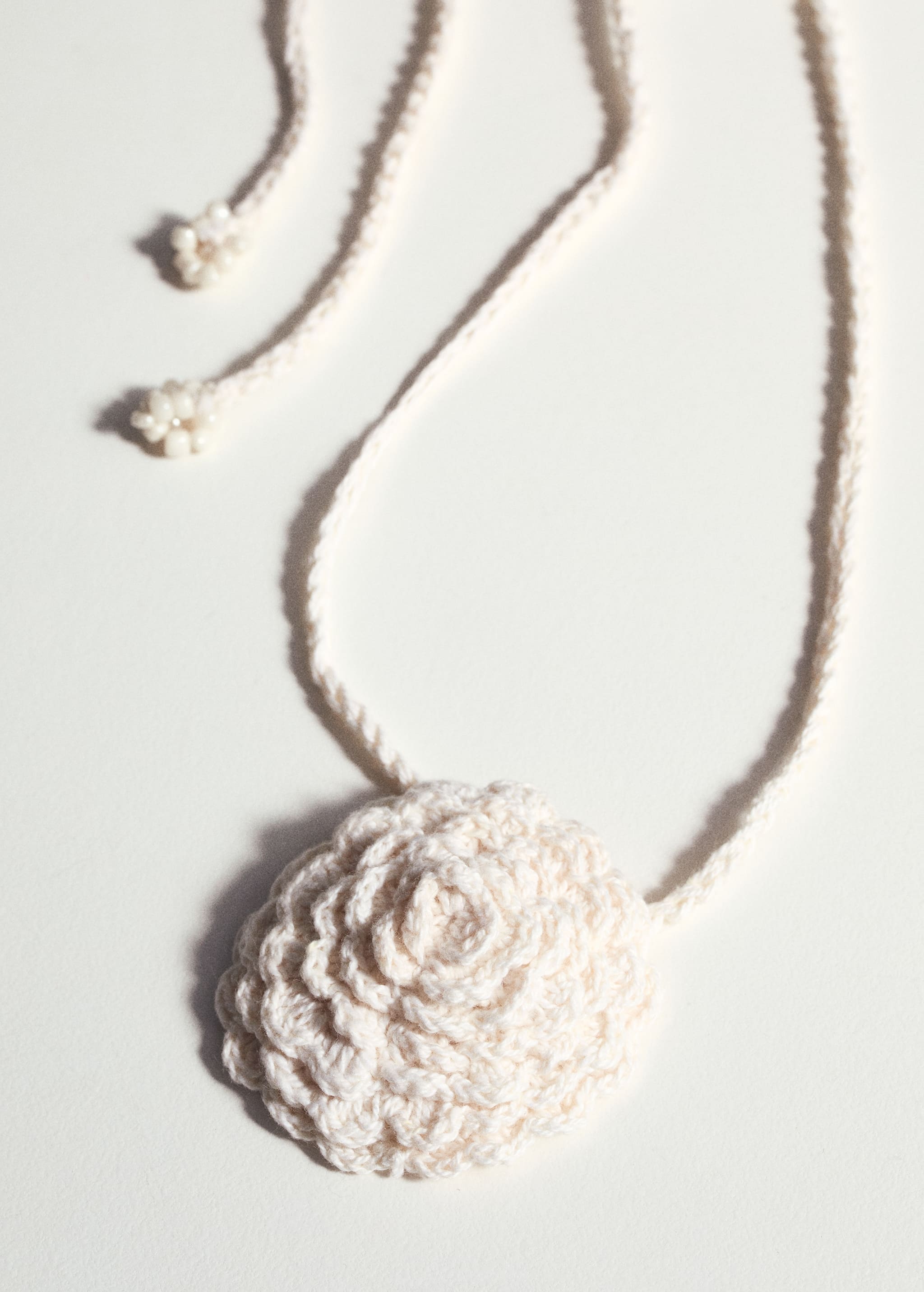 Ожерелье чокер с цветком - Деталь изделия 5