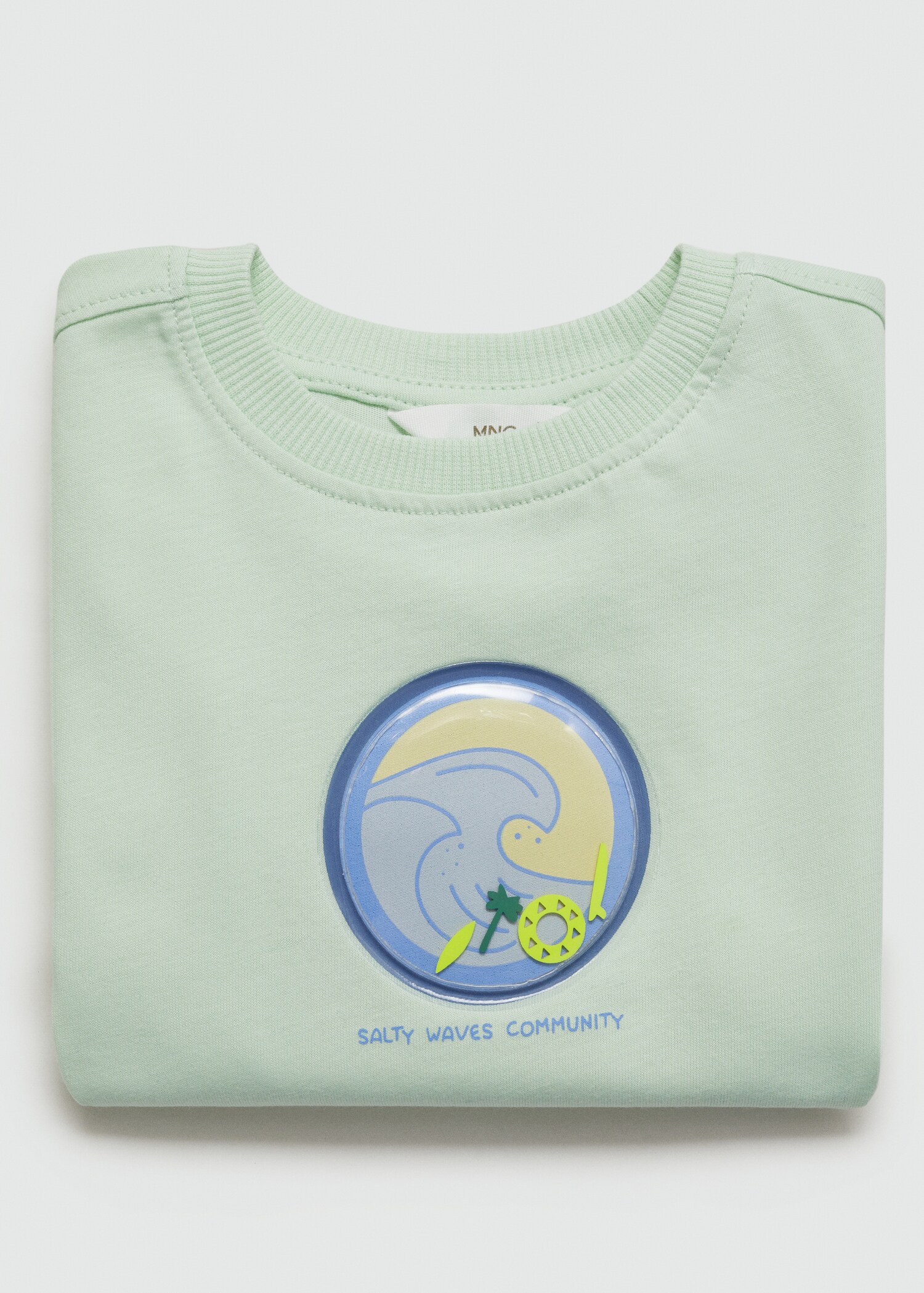 Camiseta estampada detalle relieve - Detalle del artículo 0
