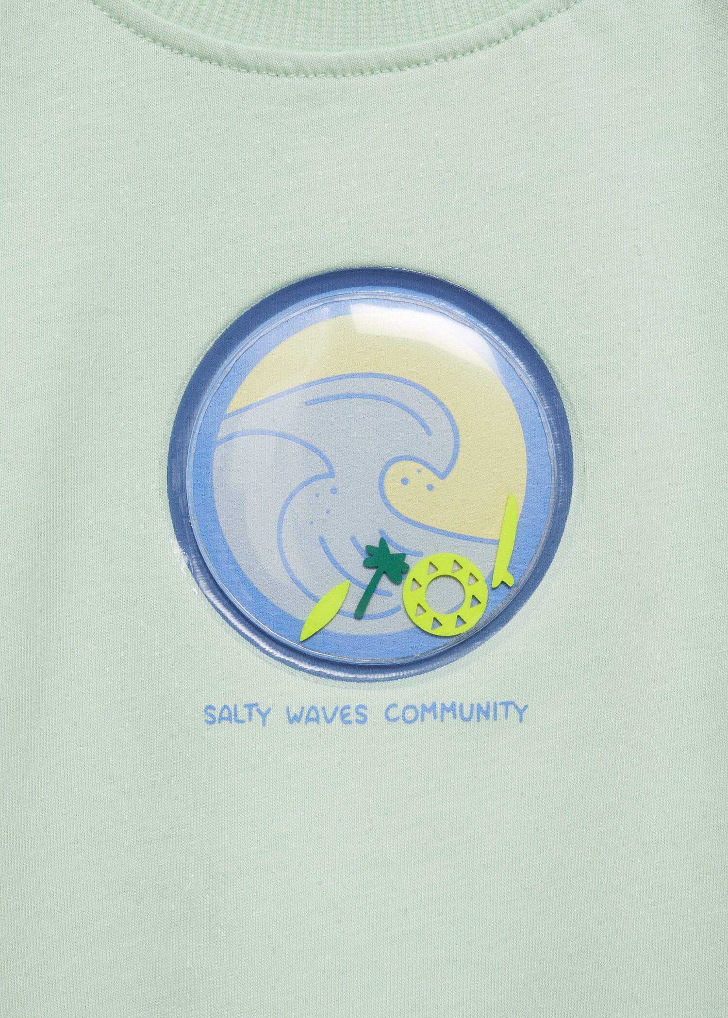 Camiseta estampada detalle relieve - Detalle del artículo 8