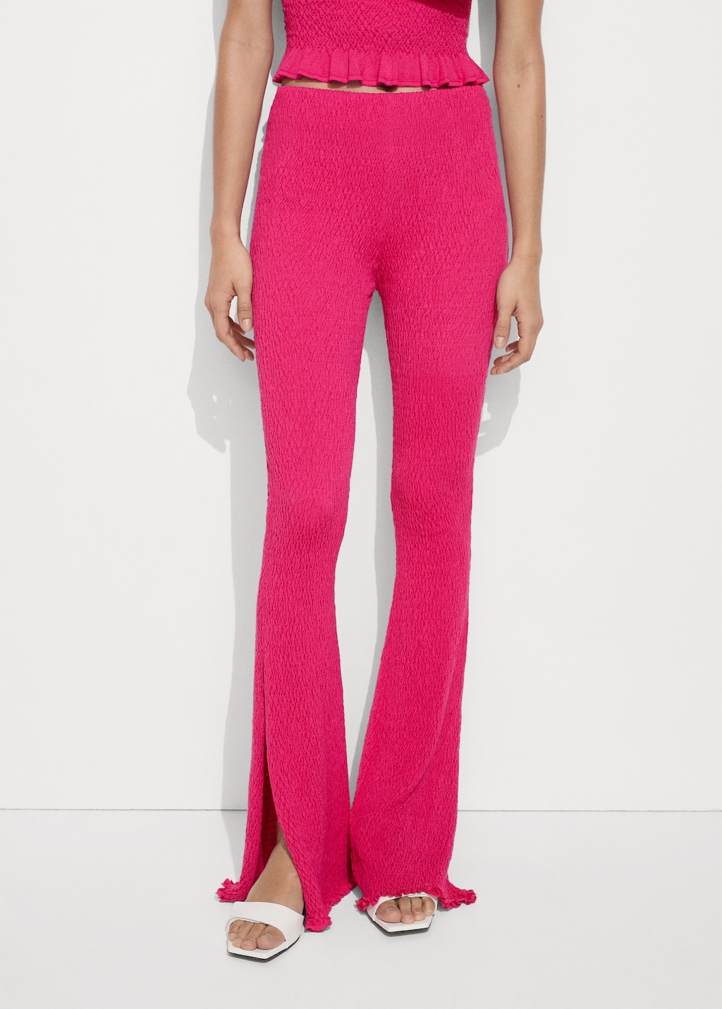 Mango Hose mit Zopfmuster