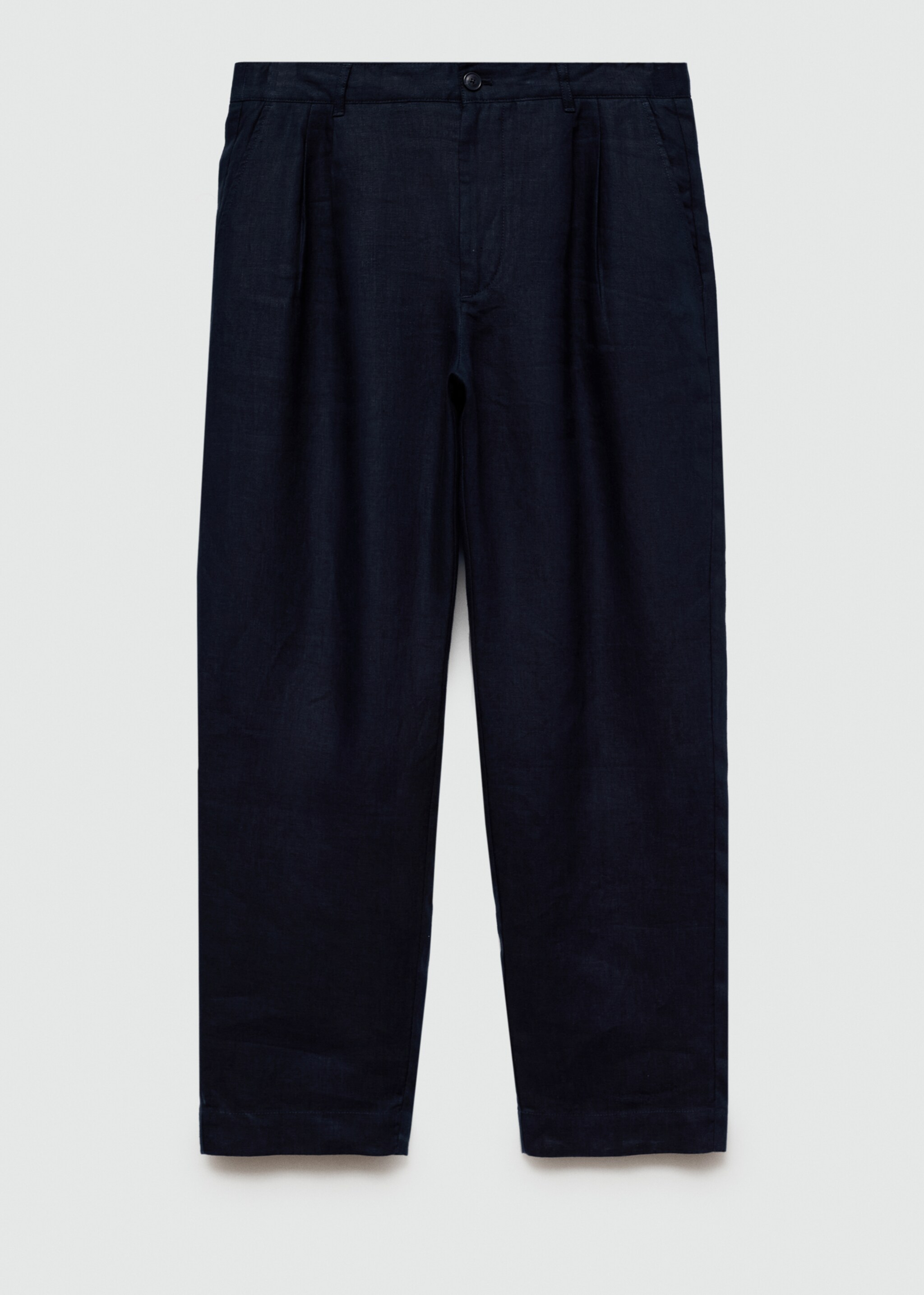 Relaxed-fit 100% linen trousers - Article without model
