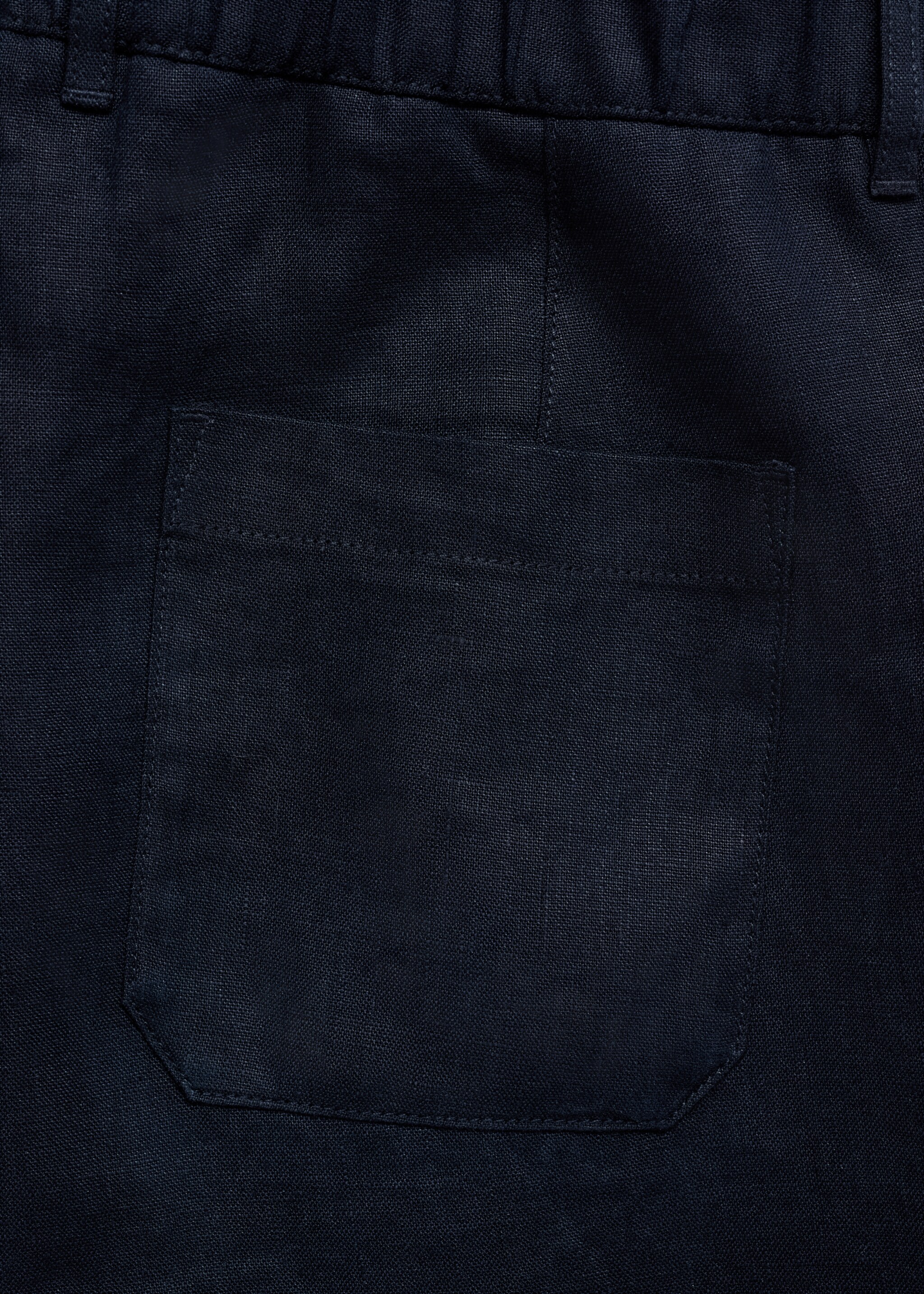 Relaxed-fit 100% linen trousers - Details of the article 8