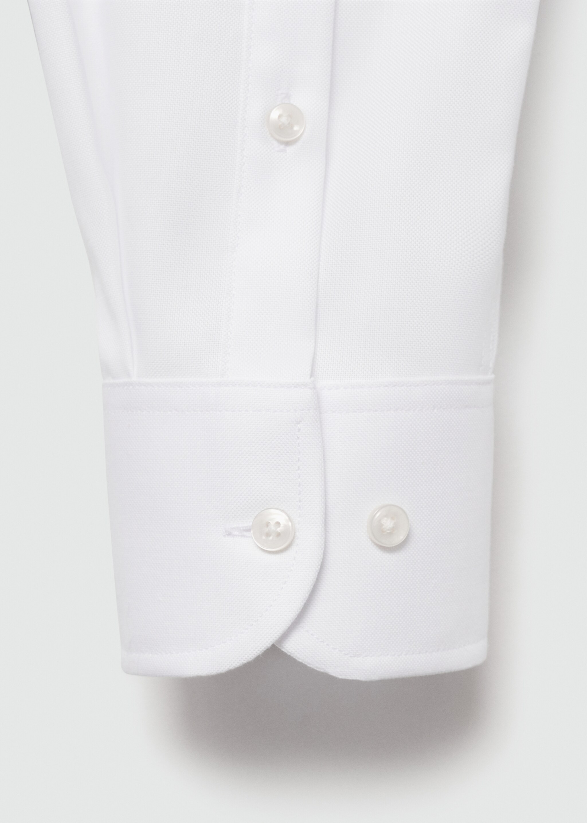 Camisa de fato de algodão slim fit com estrutura - Pormenor do artigo 0