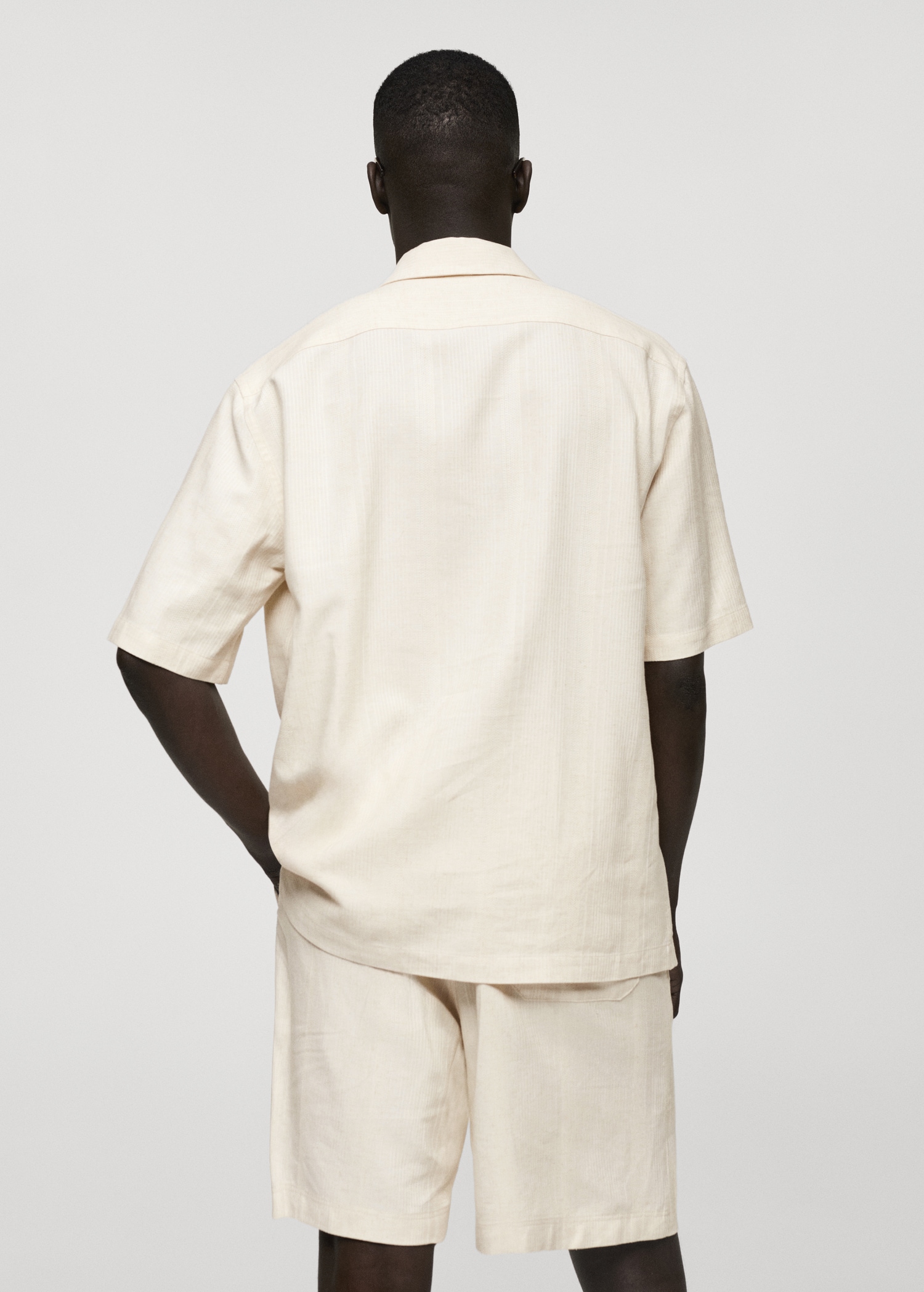 Relaxed-fit linen-blend shirt - Reverse of the article