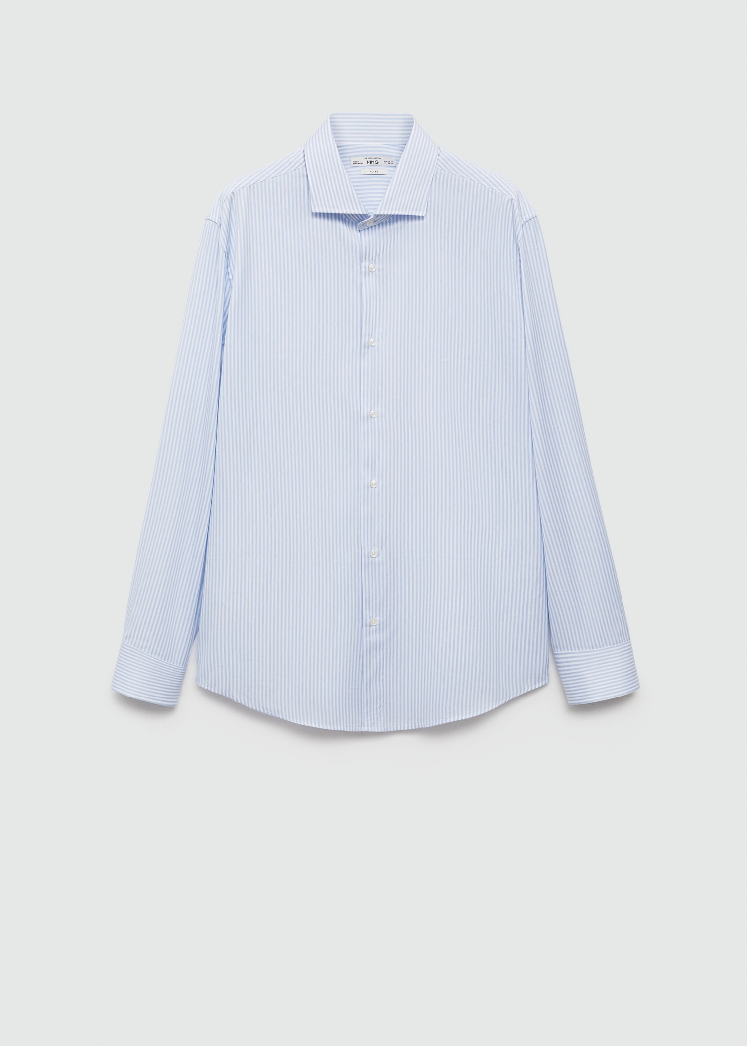 Regular-fit cotton striped suit shirt - Article without model