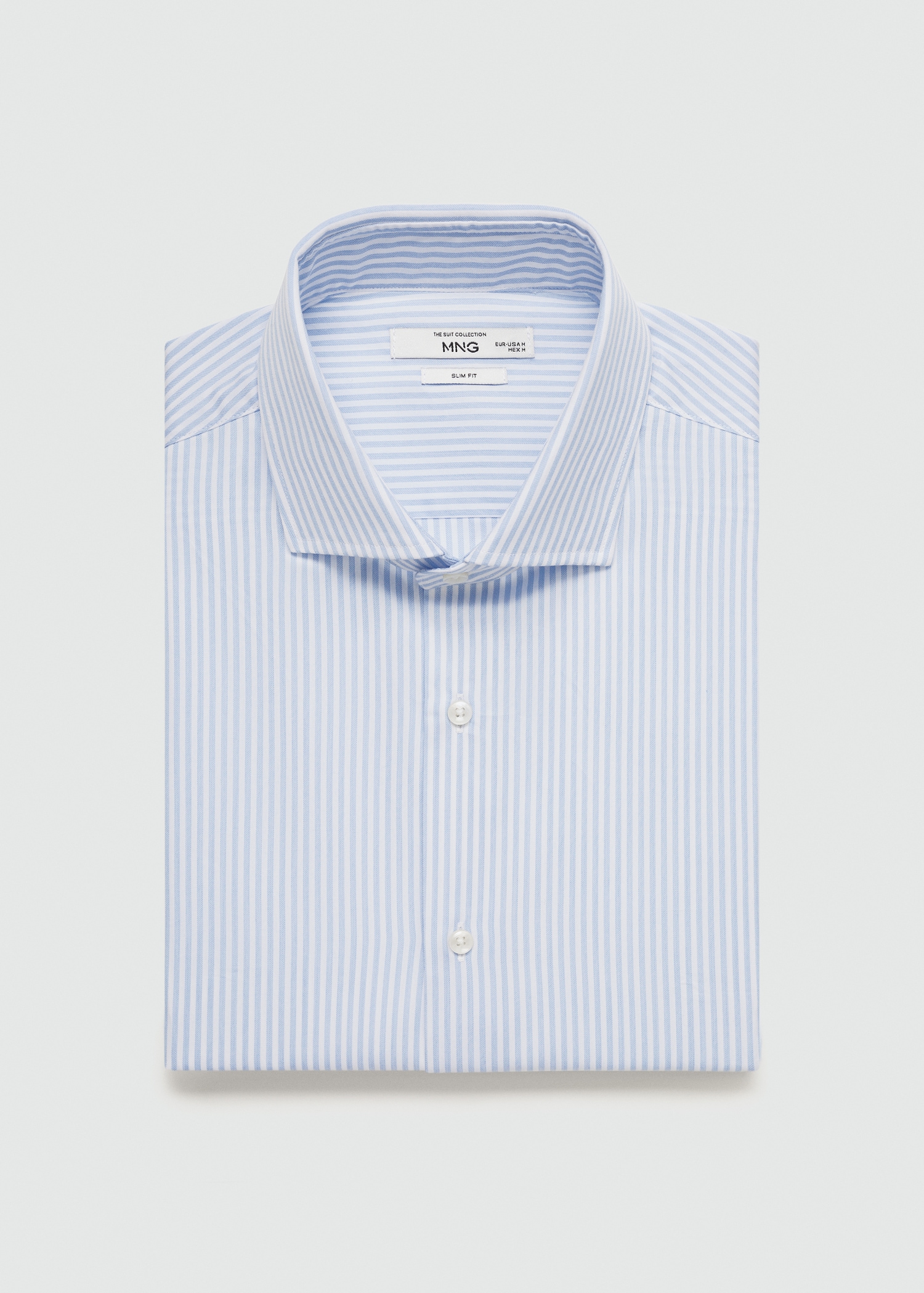 Regular-fit cotton striped suit shirt - Details of the article 8
