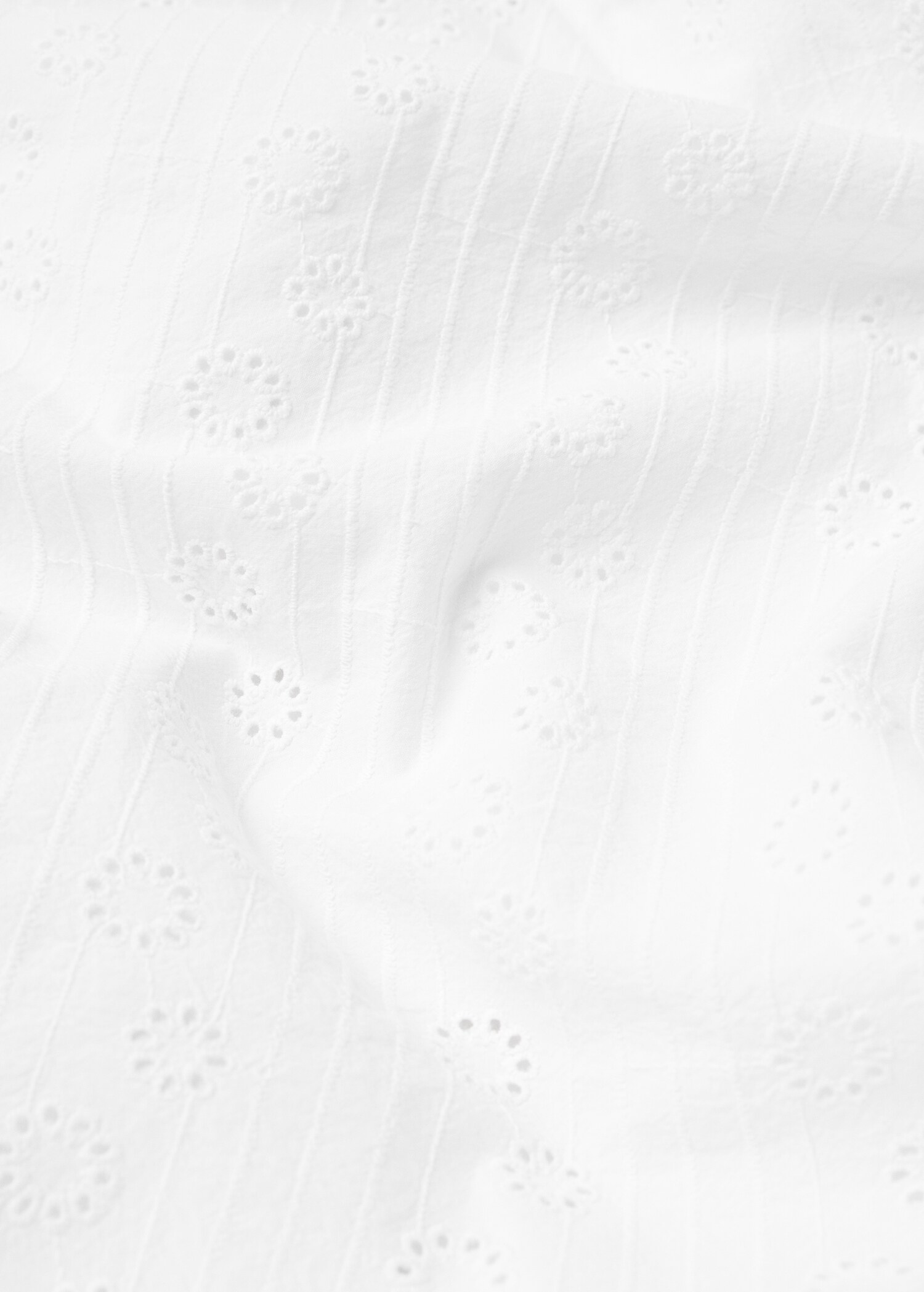 Floral embroidered cotton duvet cover for queen bed - Details of the article 2