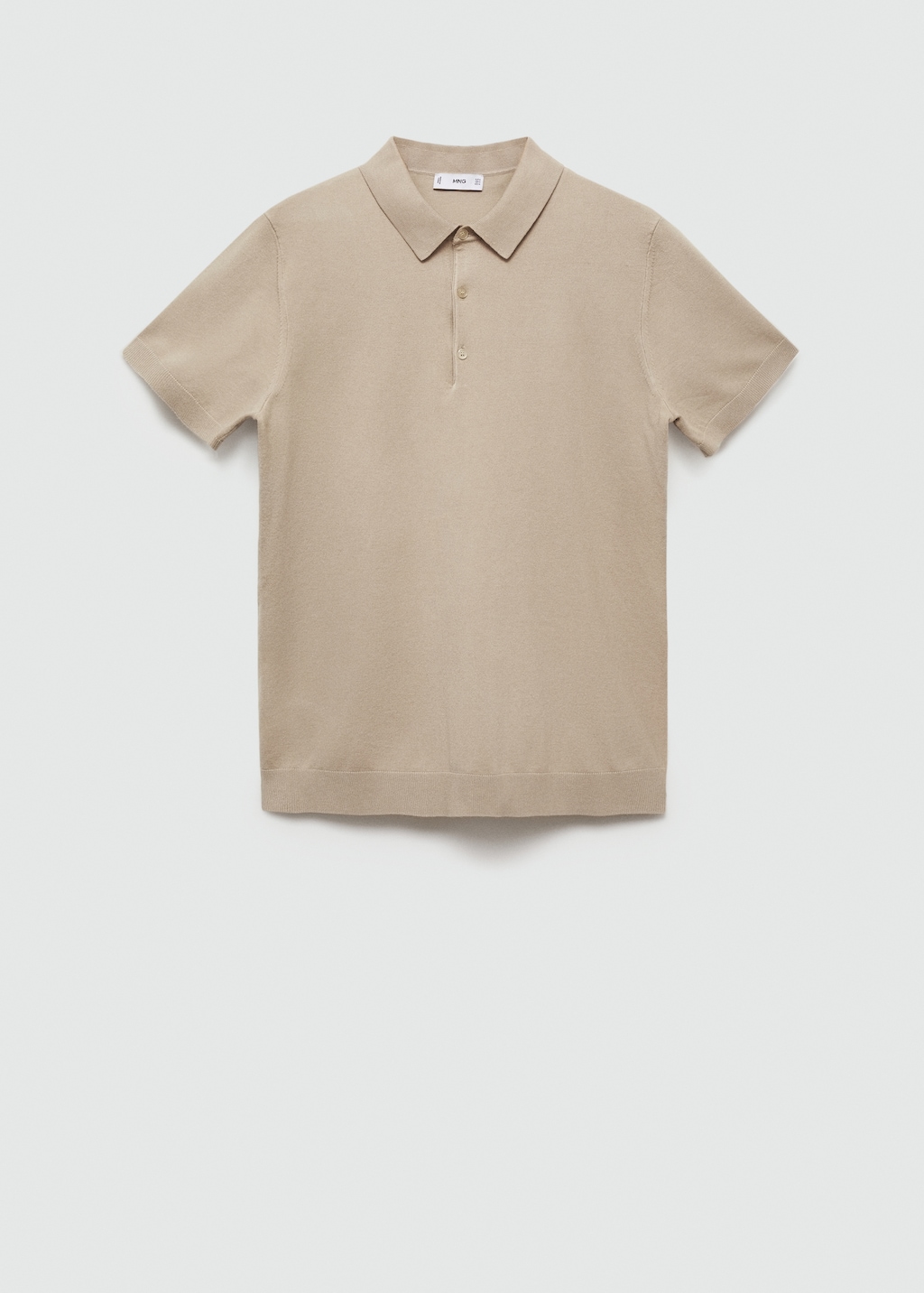 Openwork knit polo with buttons - Men | MANGO USA Openwork knit polo with buttons - Men | MANGO USA