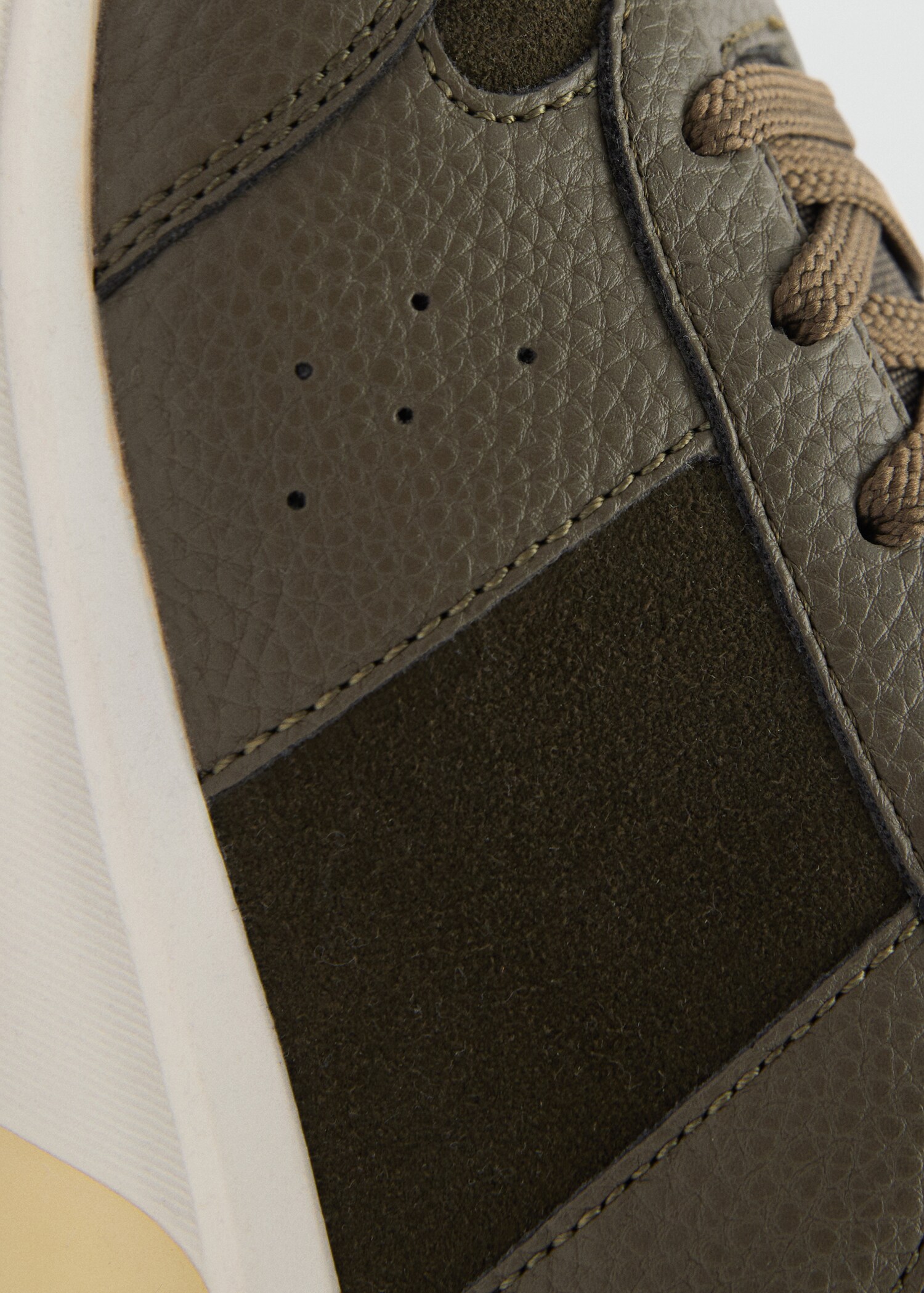 Leather mixed sneakers - Details of the article 2