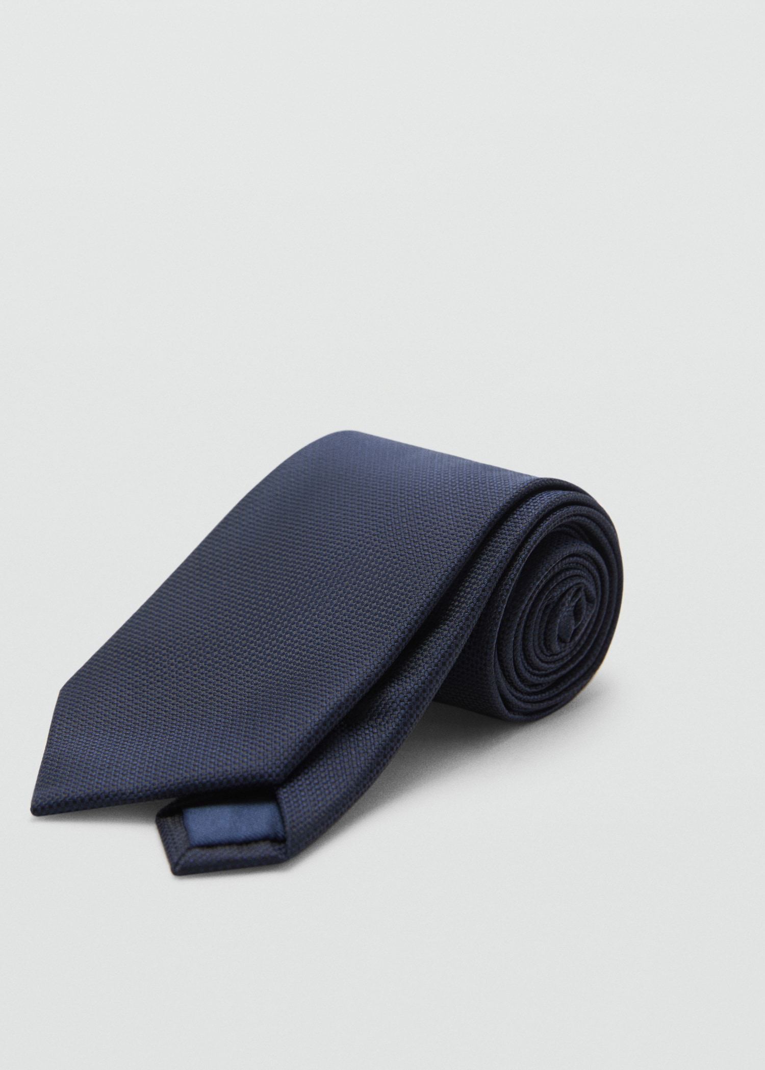 100% structured mulberry silk tie - Medium plane