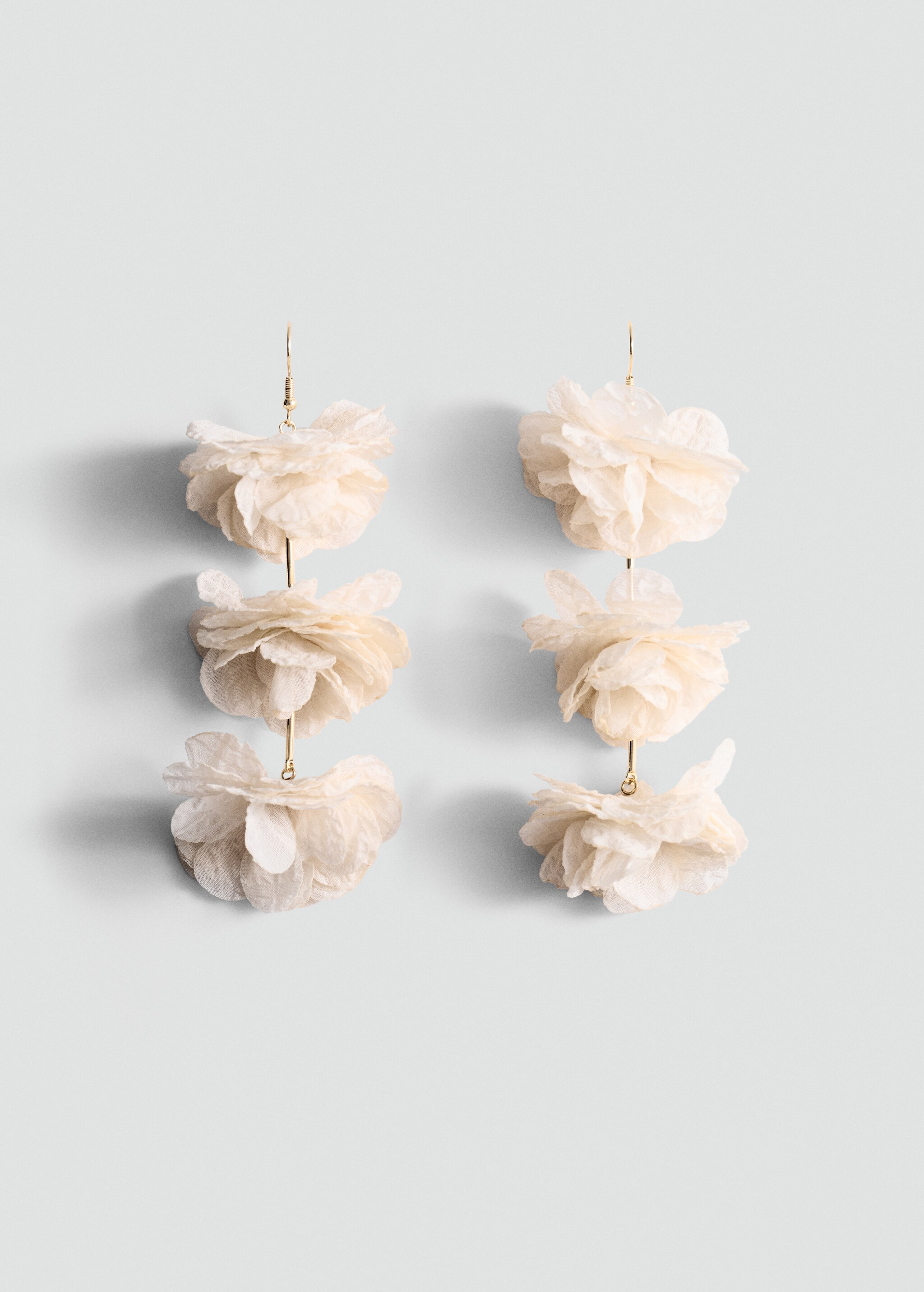Boucles d'oreilles pendantes fleurs - Article sans modèle