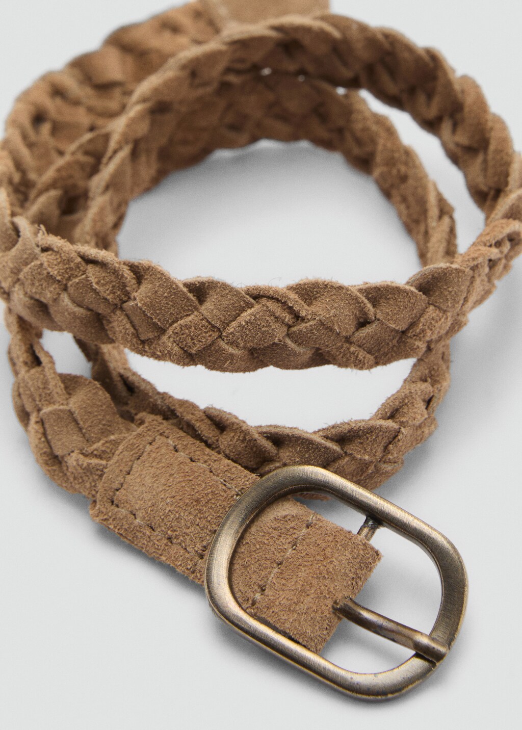 Braided leather belt hotsell
