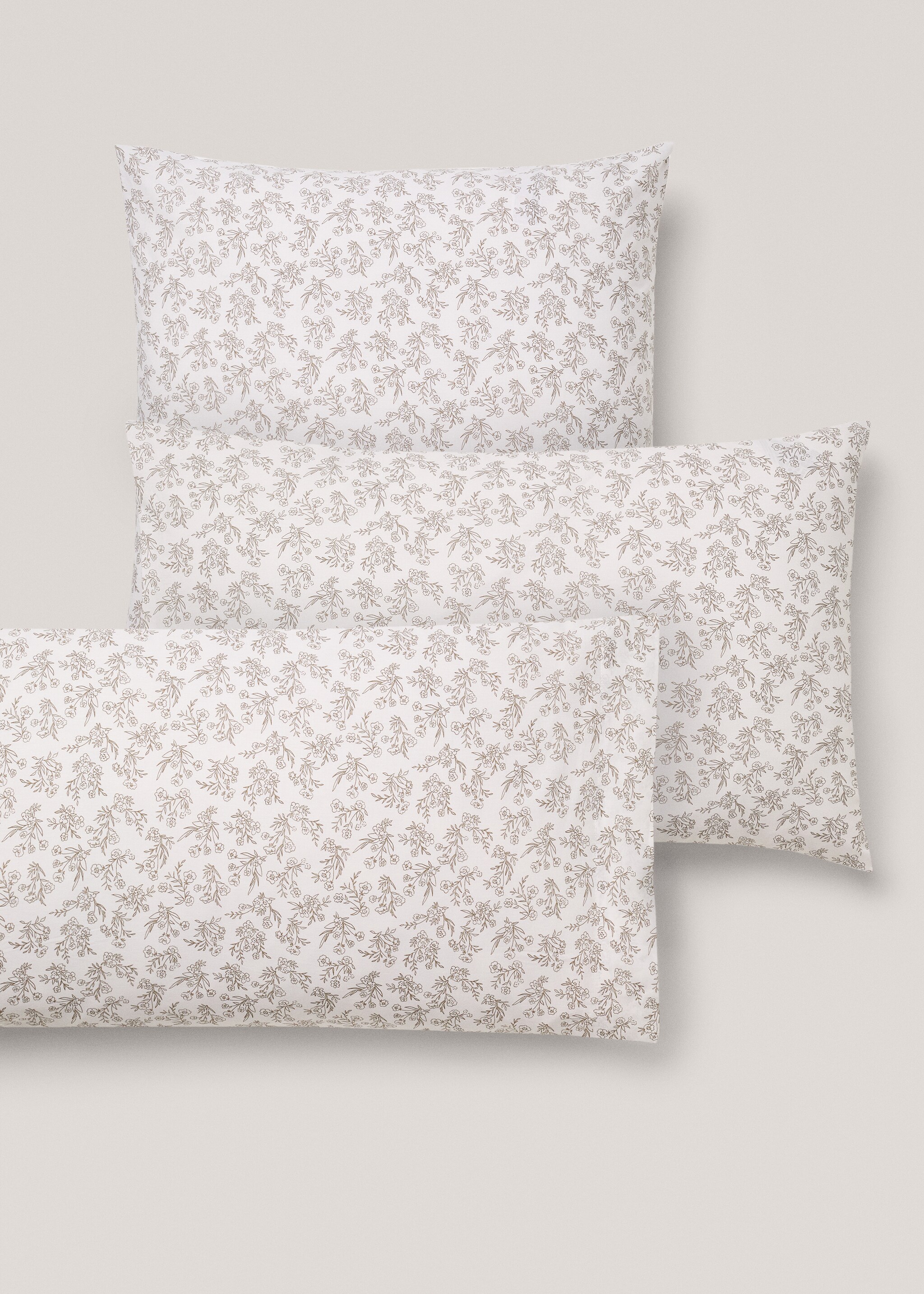 Taie d’oreiller coton motif fleuri 60x60 cm - Détail de l'article 4