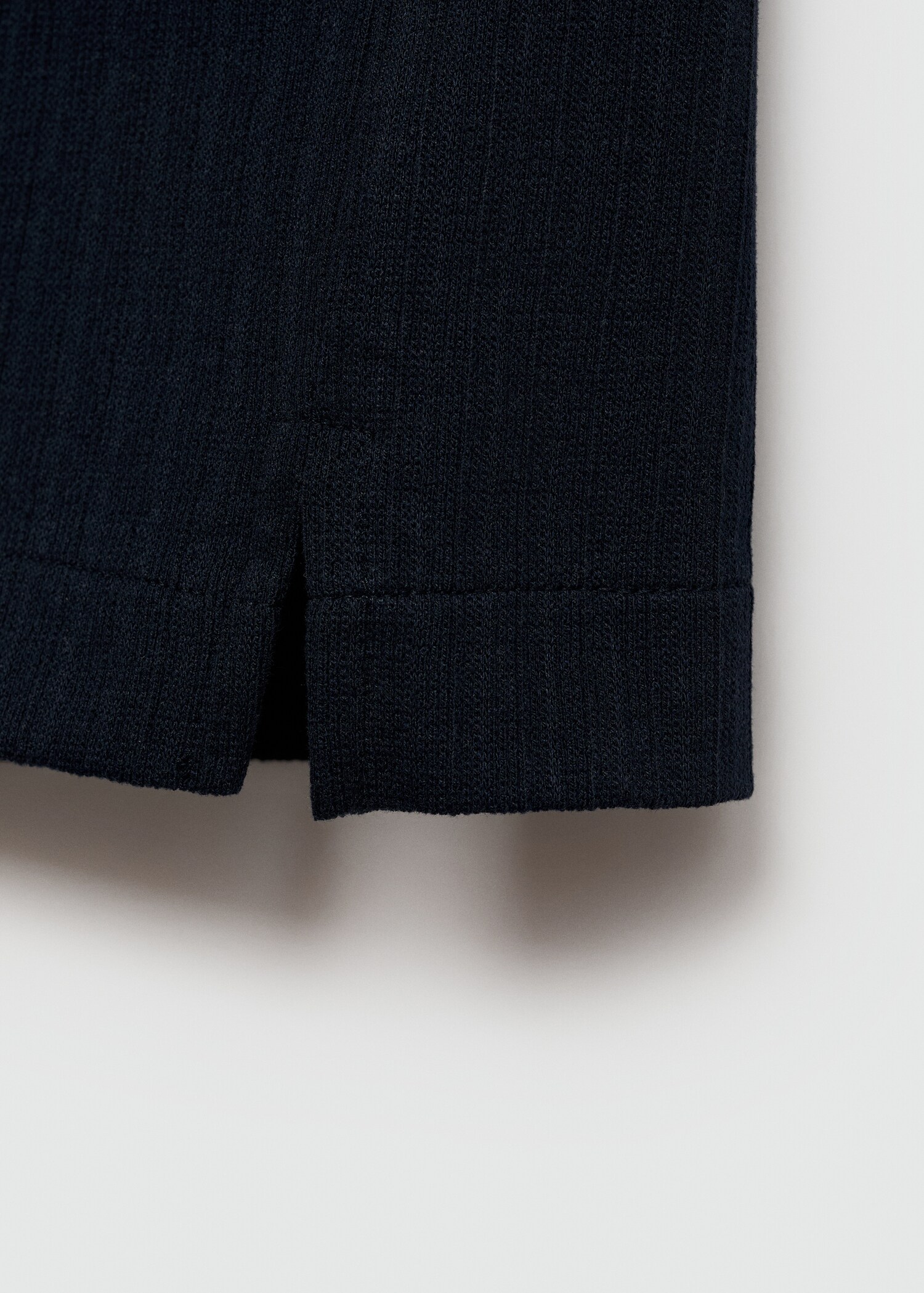 Polo regular-fit coton maille côtelée - Détail de l'article 0