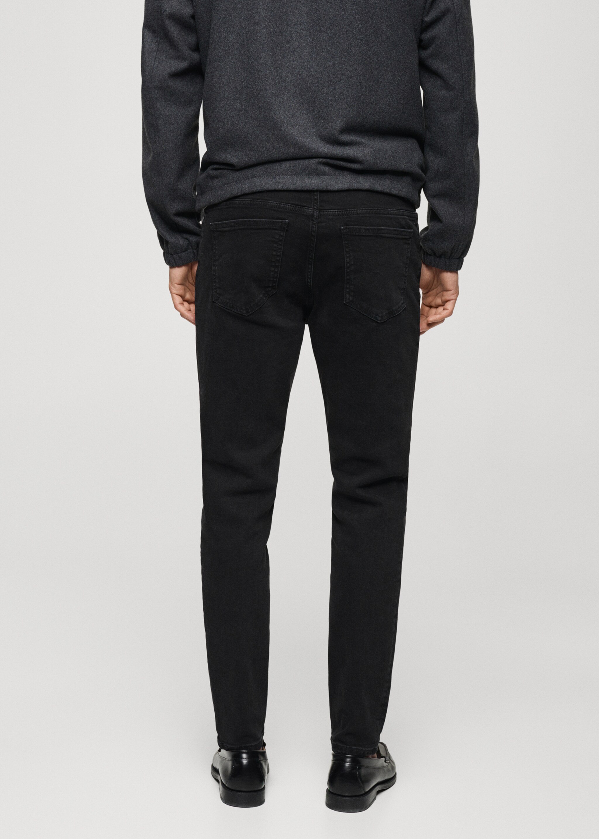 Jude skinny-fit jeans - Reverse of the article, Black denim. Ref: 77030617-00.