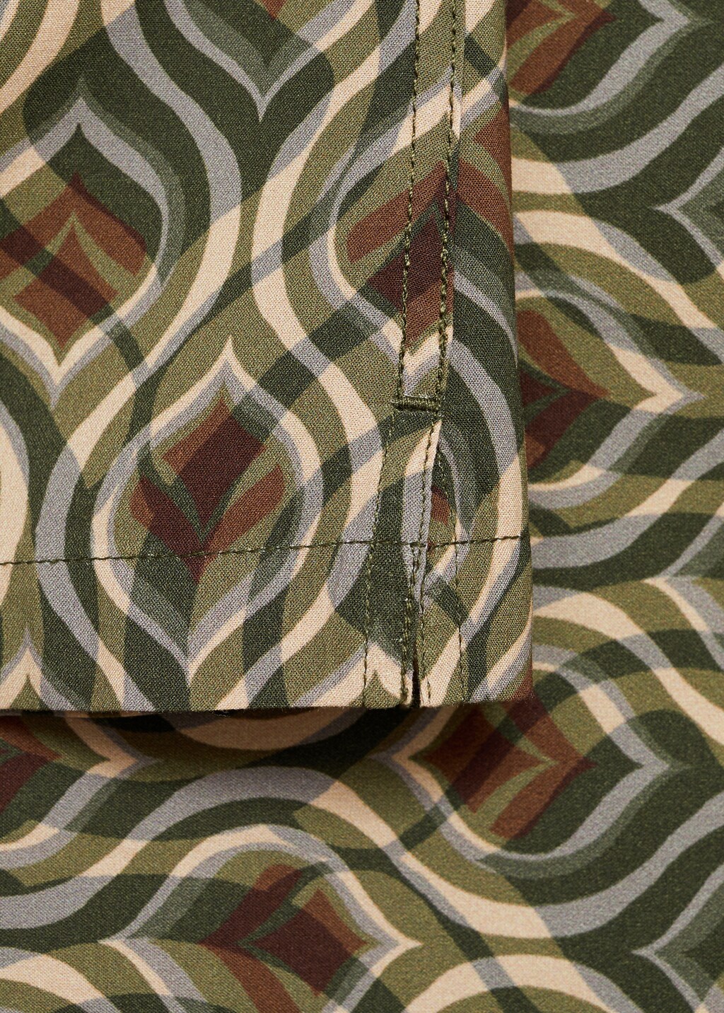 Printed fluid regular-fit shirt