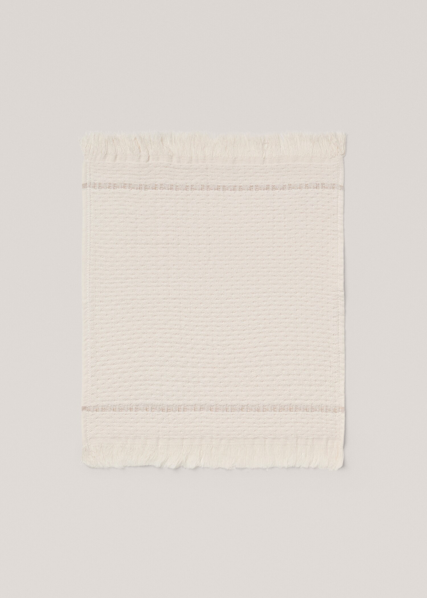 Pack of 3 gauze towels with frayed edges 420g/m2 - Details of the article 1