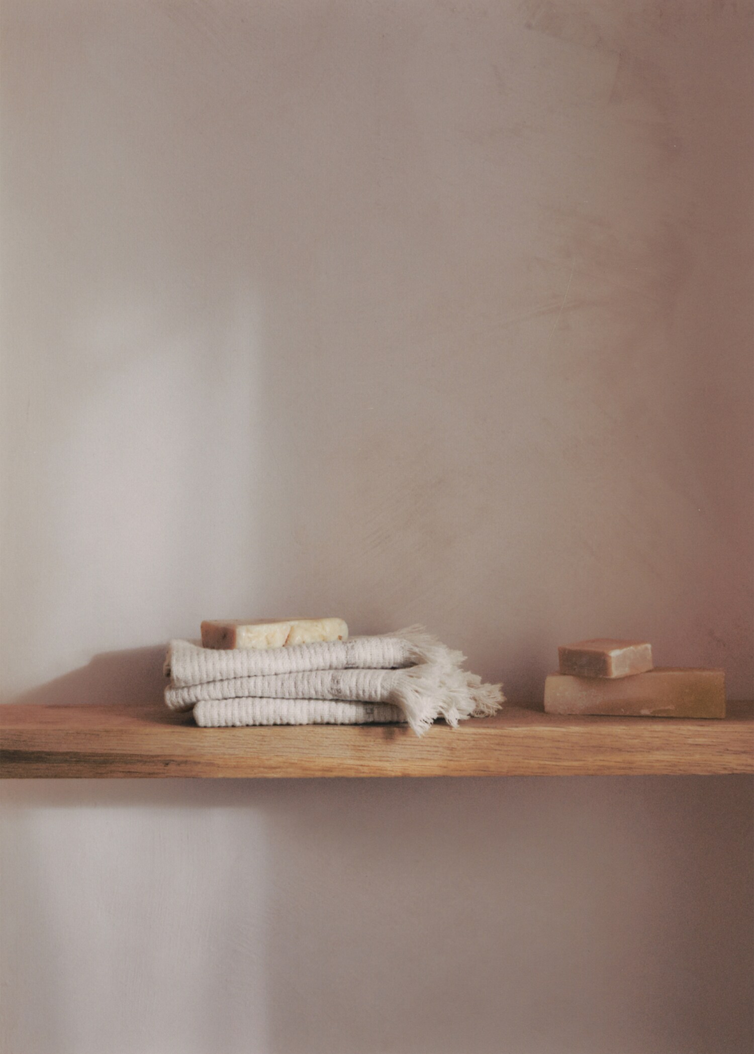 Pack of 3 gauze towels with frayed edges 420g/m2 - Details of the article 6