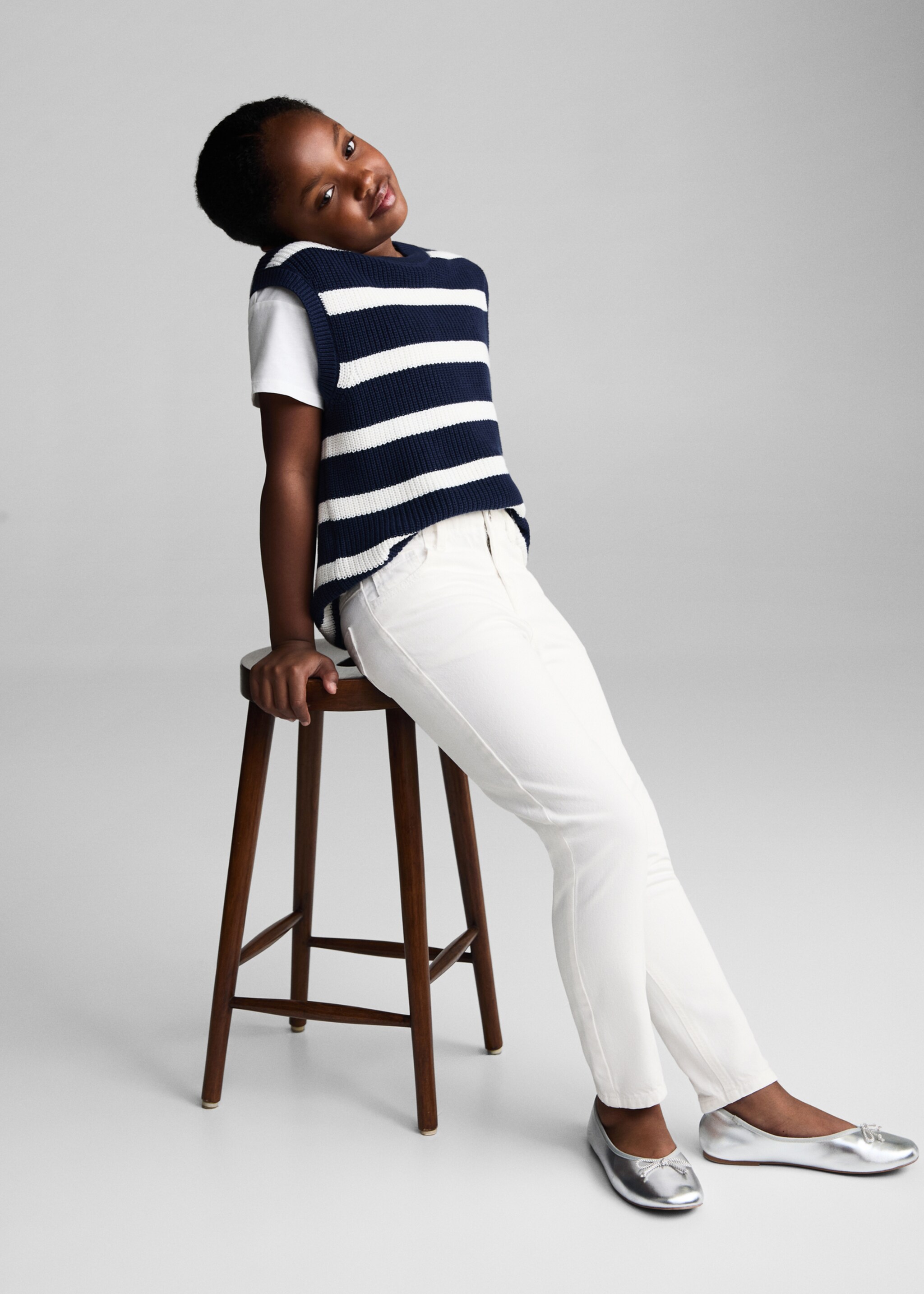 Jean paperbag - Détail de l'article 1, Blanc. Ref: 77031008-00.