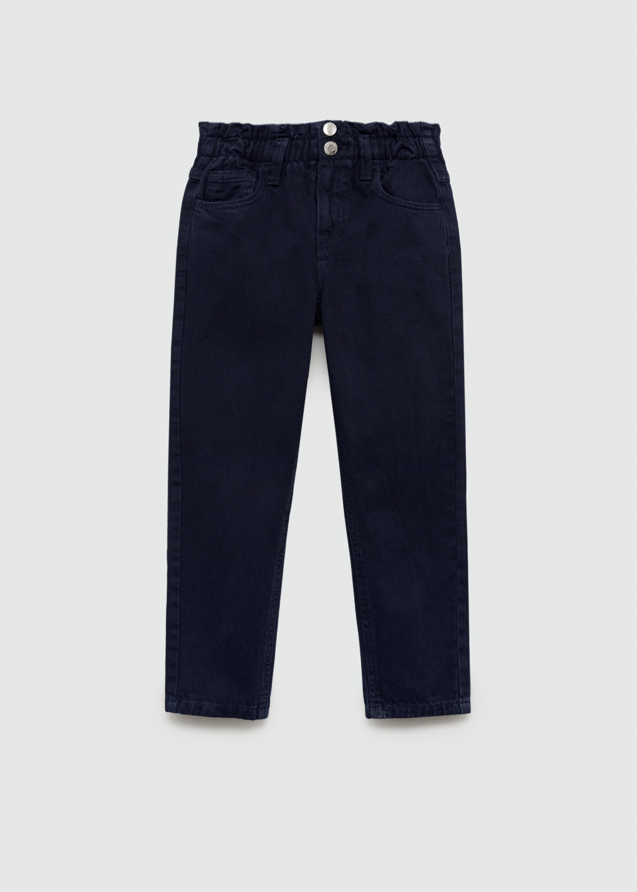 Paperbag jeans - Article without model, Dark Navy. Ref: 77031008-00.