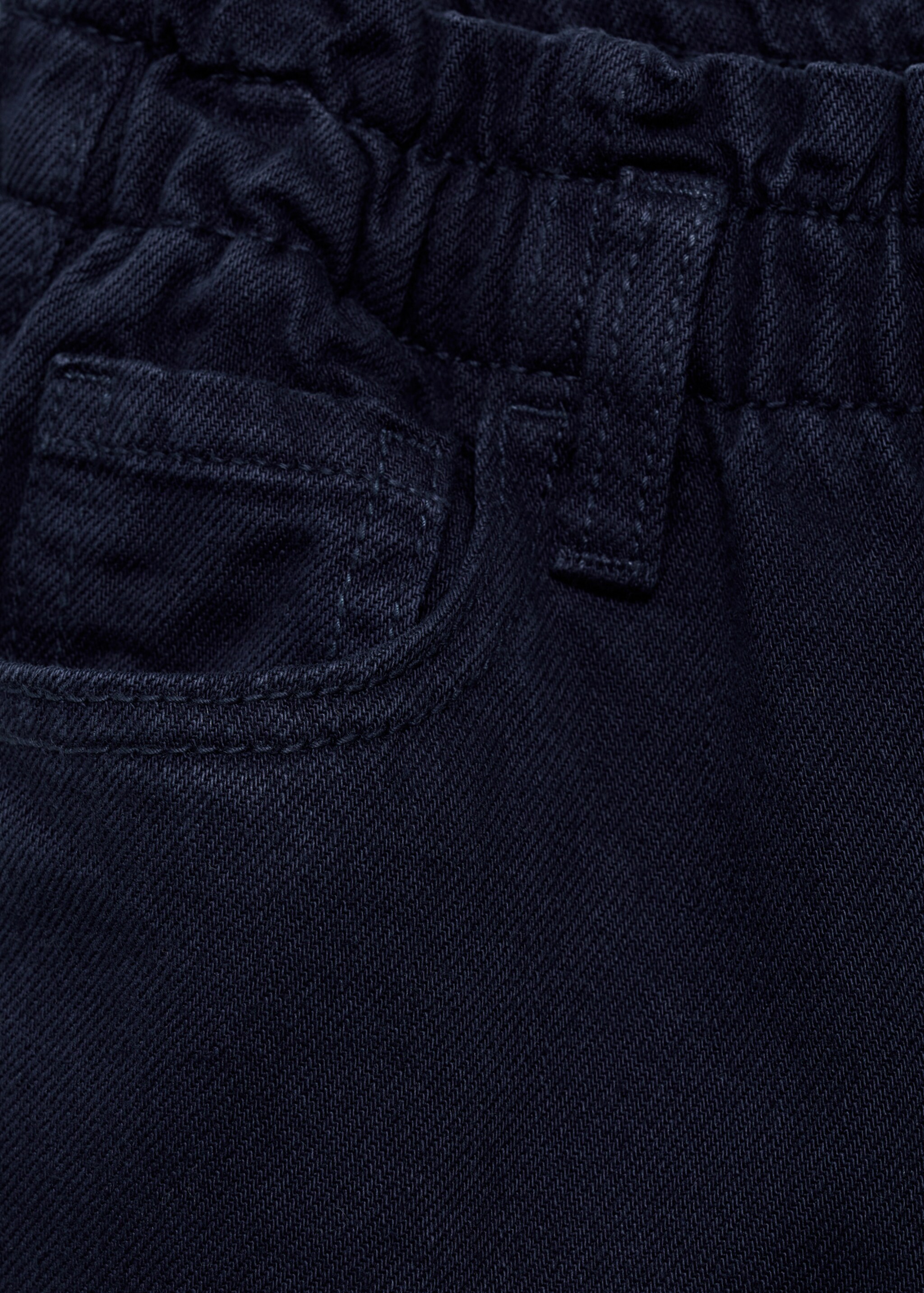 Paperbag jeans - Details of the article 0, Dark Navy. Ref: 77031008-00.