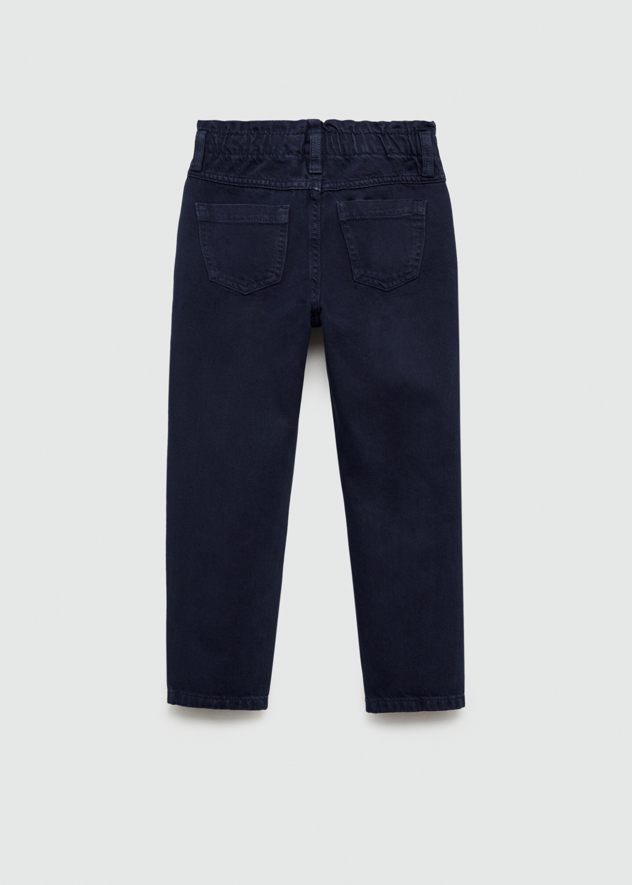 Paperbag jeans - Reverse of the article, Dark Navy. Ref: 77031008-00.