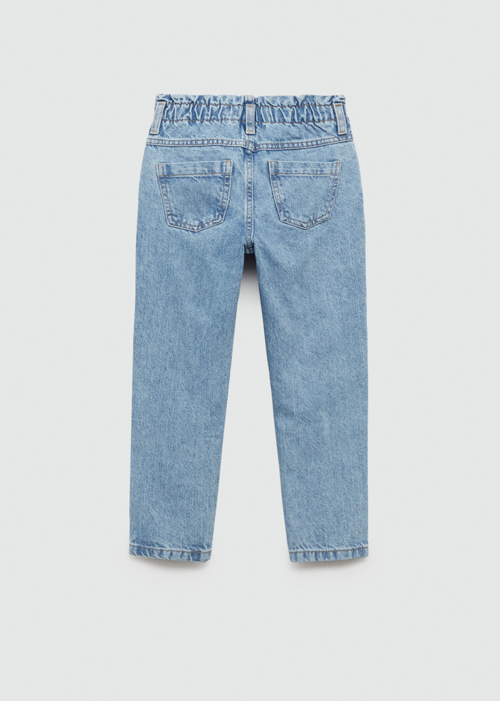 Paperbag jeans - Reverse of the article, Medium Blue. Ref: 77031008-00.