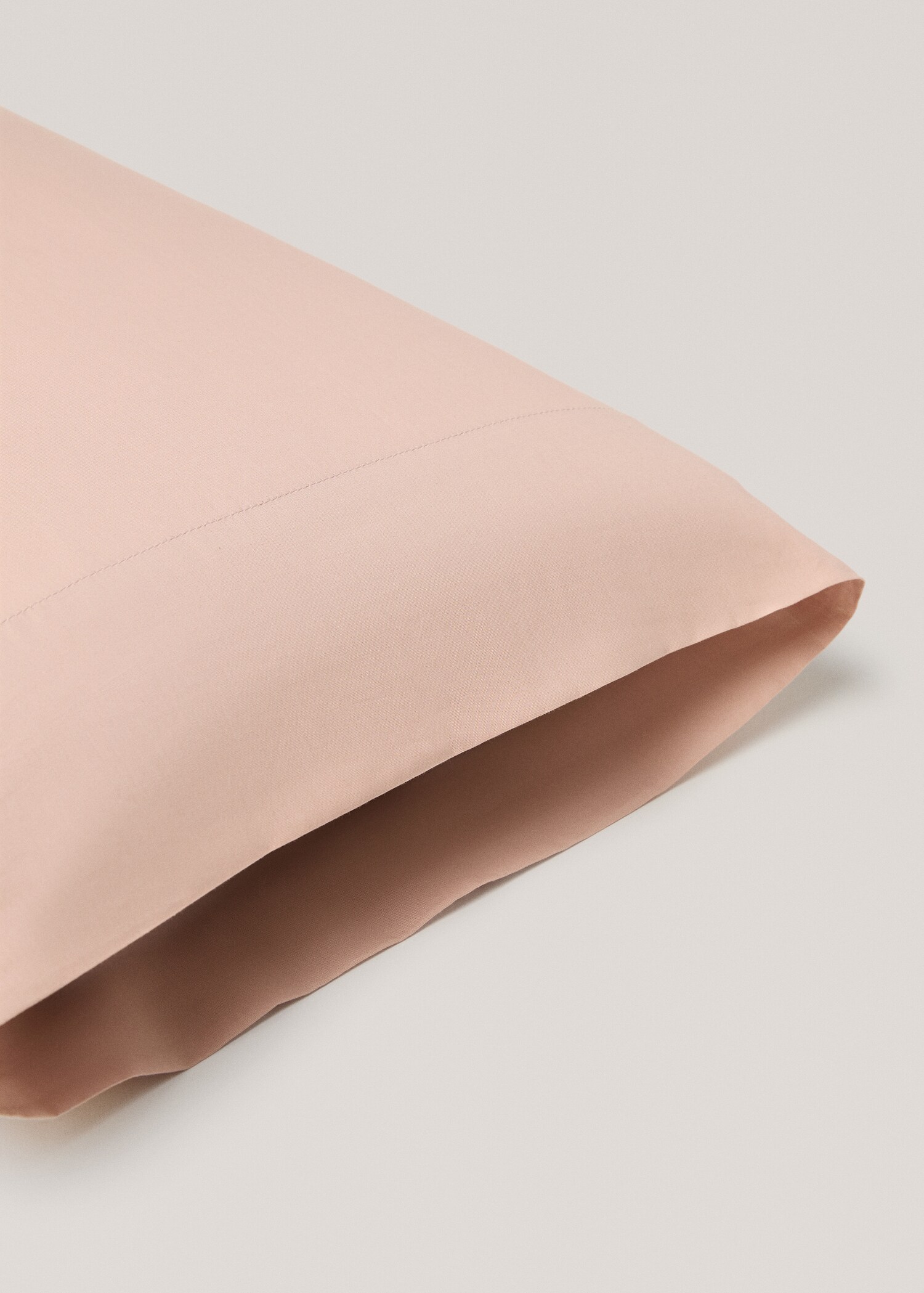 Plain cotton pillowcase 45x110cm - Details of the article 1