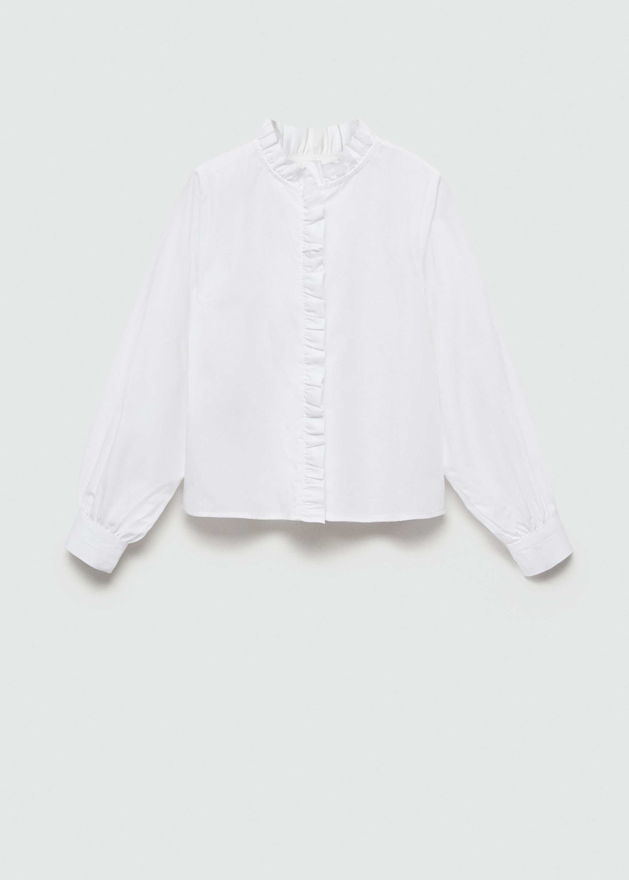 Shirt with ruffle detail  - Article without model