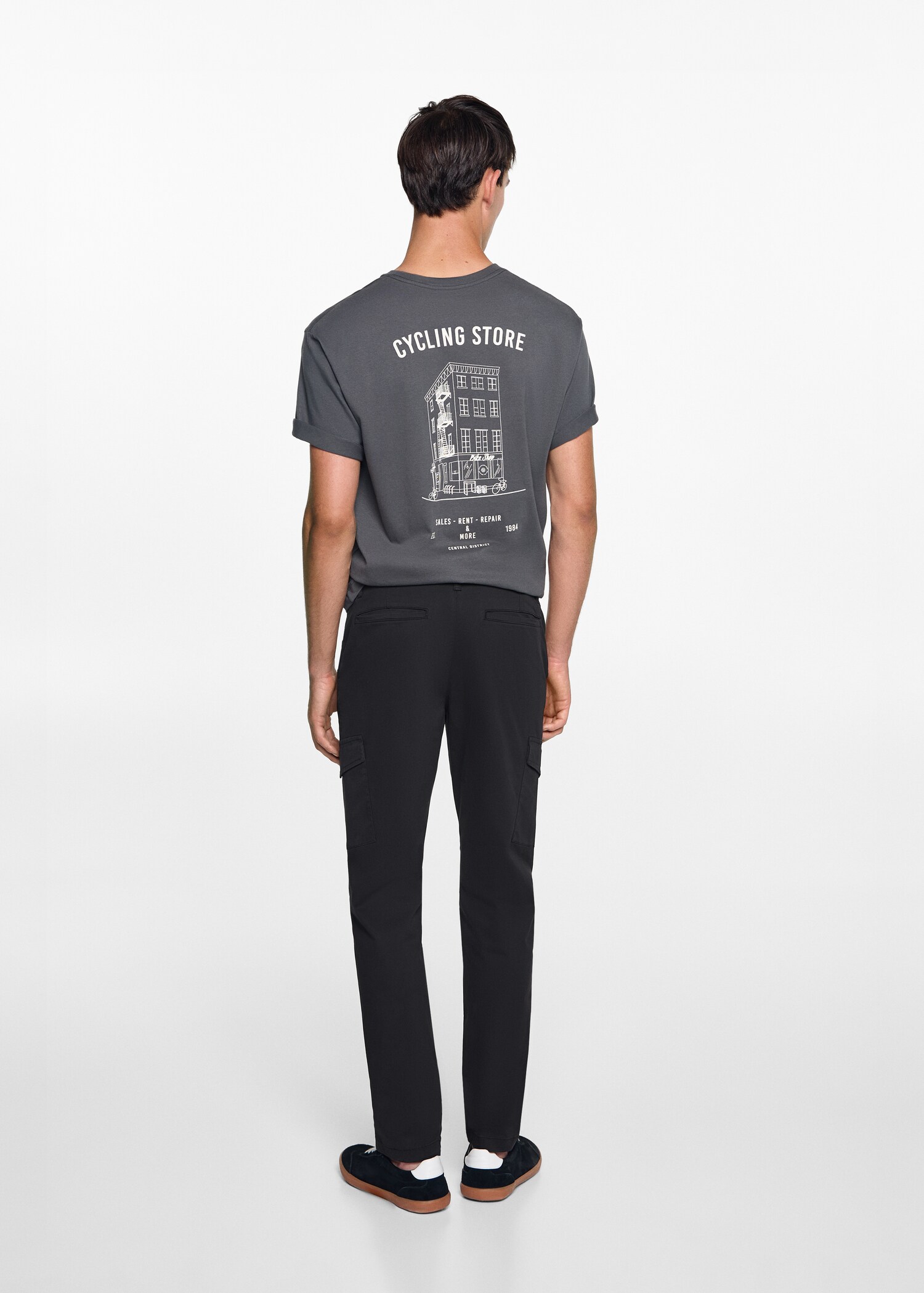 Pantalon cargo coton - Verso de l’article