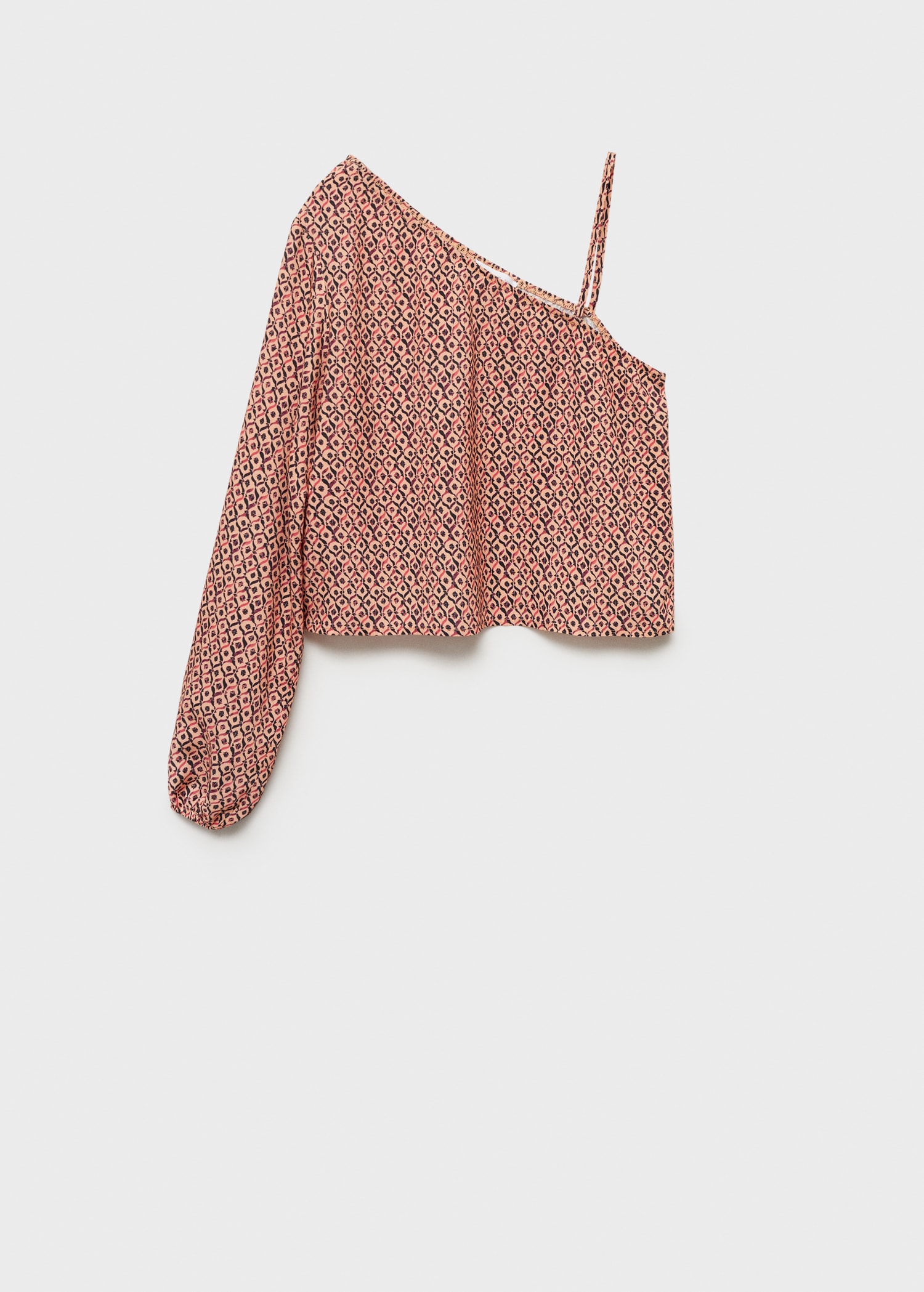 Asymmetrical printed blouse - Article without model