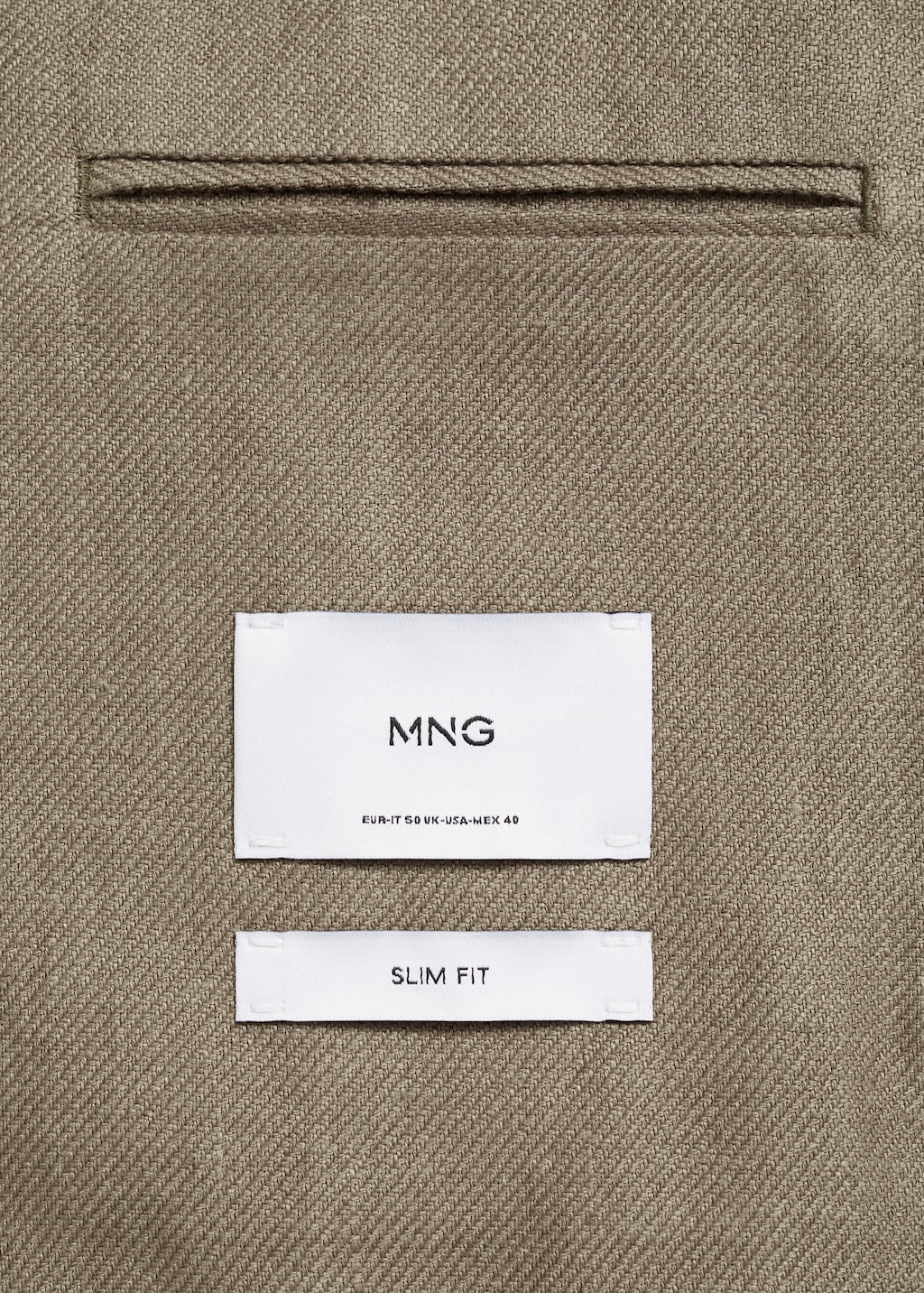 100% linen slim fit blazer