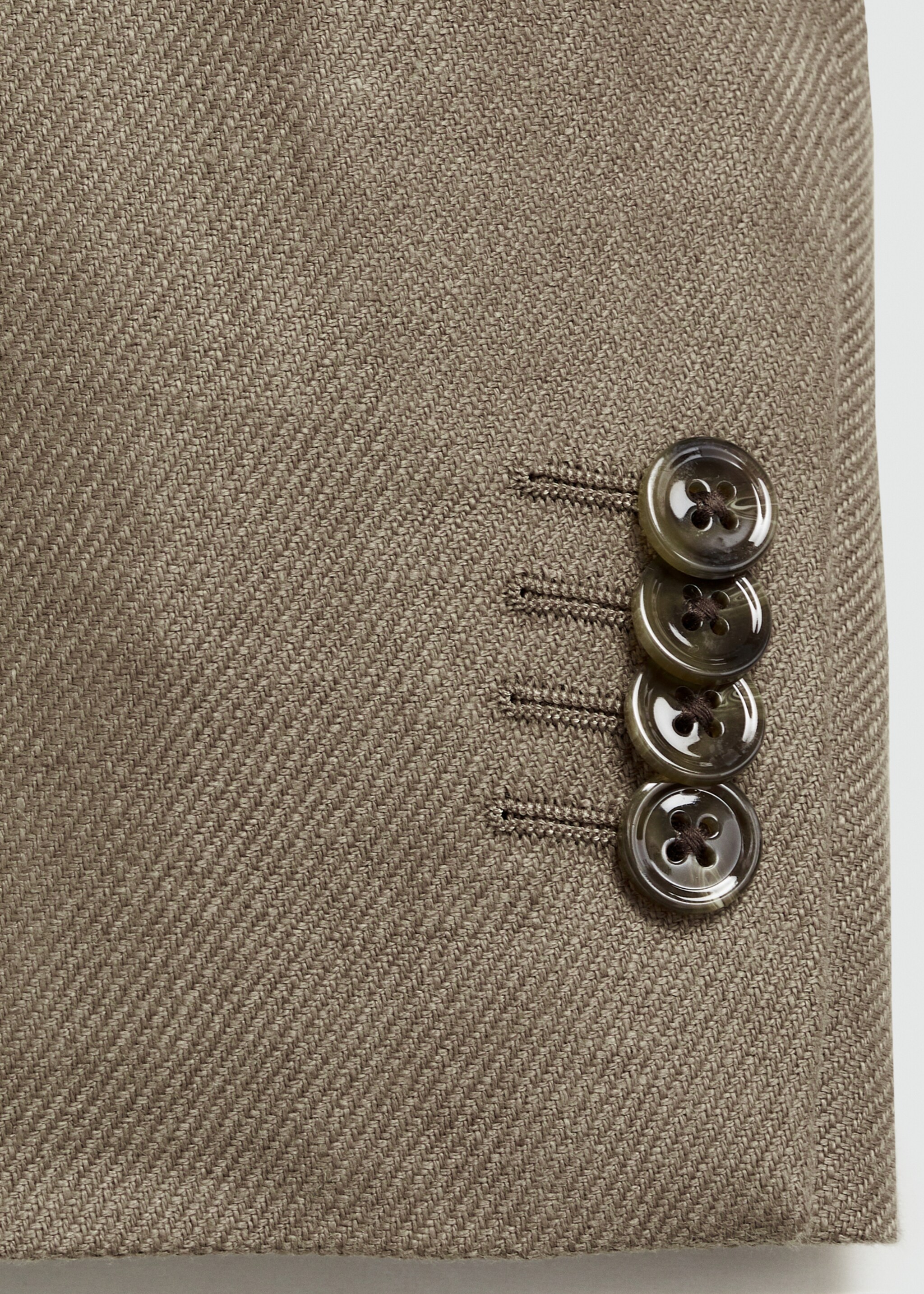 Σακάκι slim fit 100% λινό - Λεπτομέρεια του προϊόντος 8