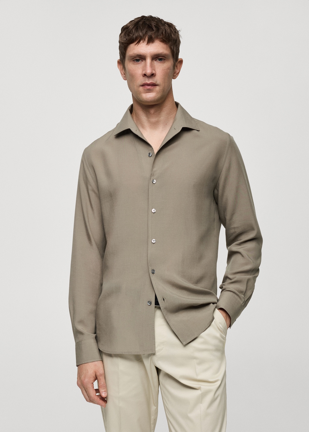 Mango Regular Fit-Hemd aus Lyocell