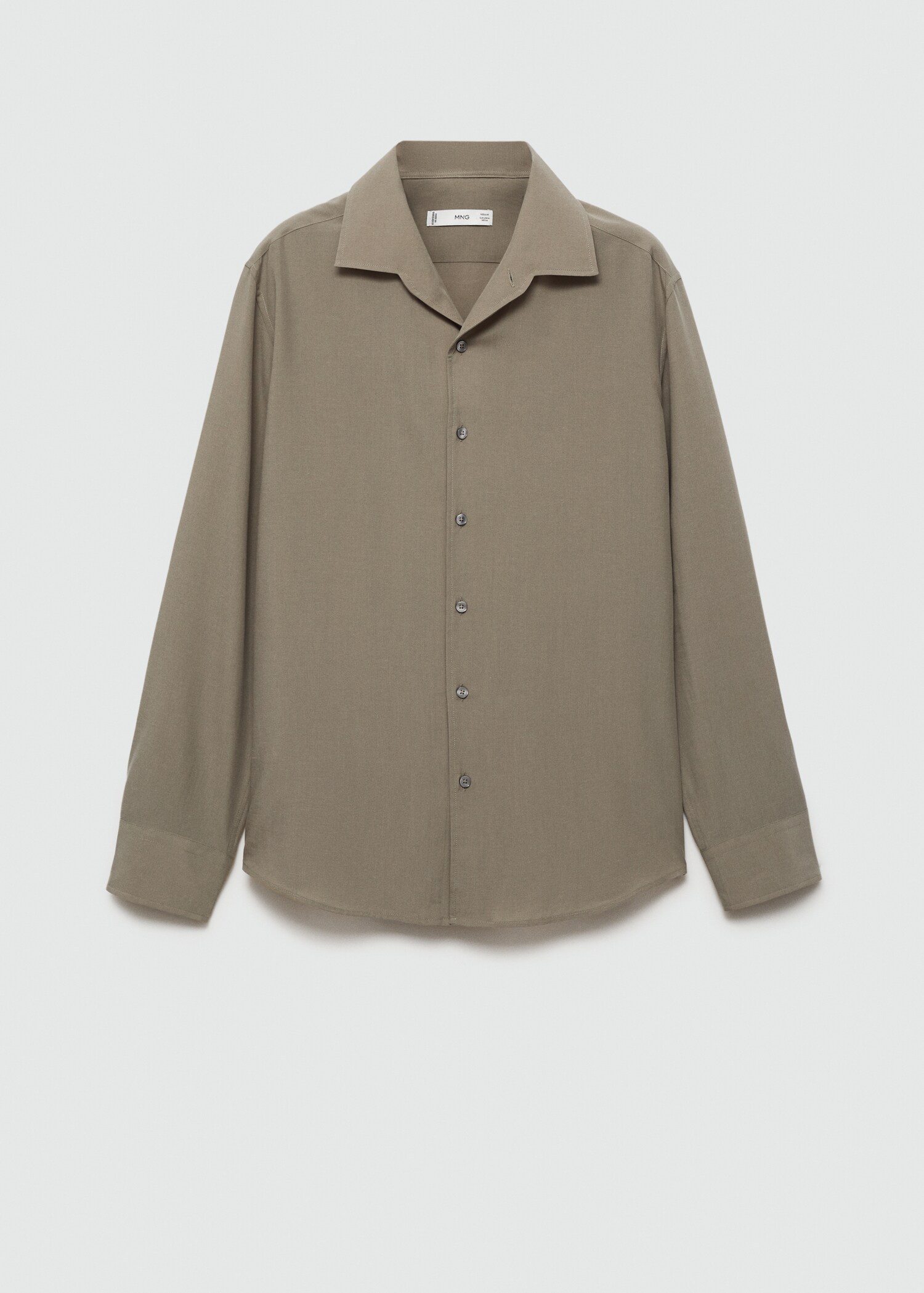 Regular-fit lyocell shirt - Man | MANGO United Kingdom