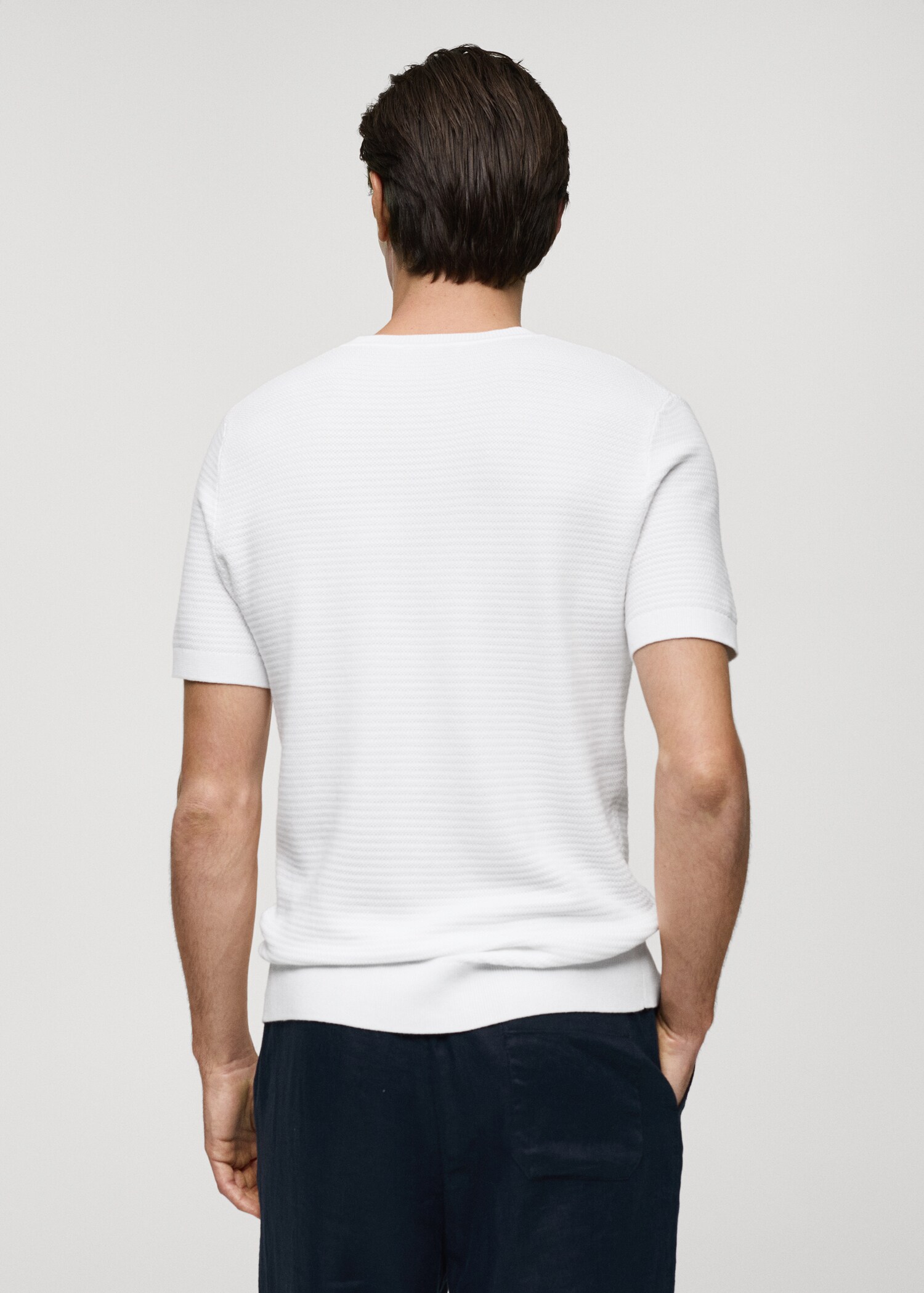 T-shirt maille torsadée Tencel - Verso de l’article
